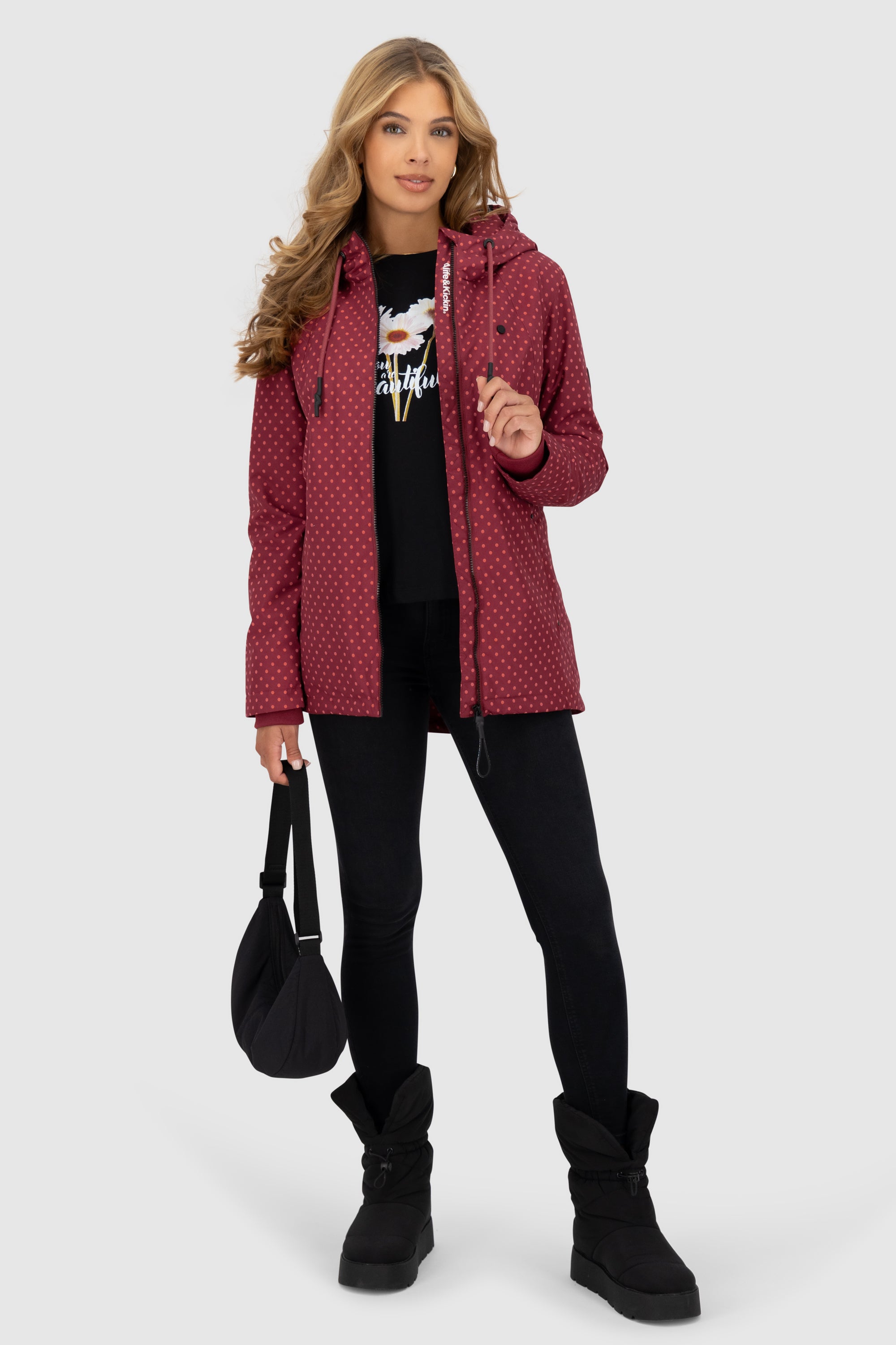LilouAK B Jacket Dunkelrot