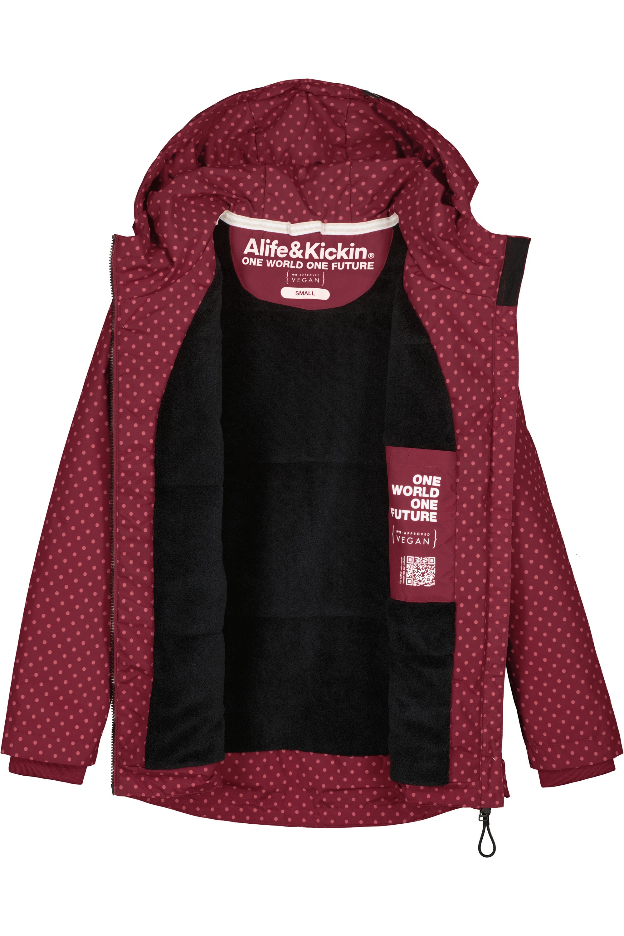 LilouAK B Jacket Dunkelrot