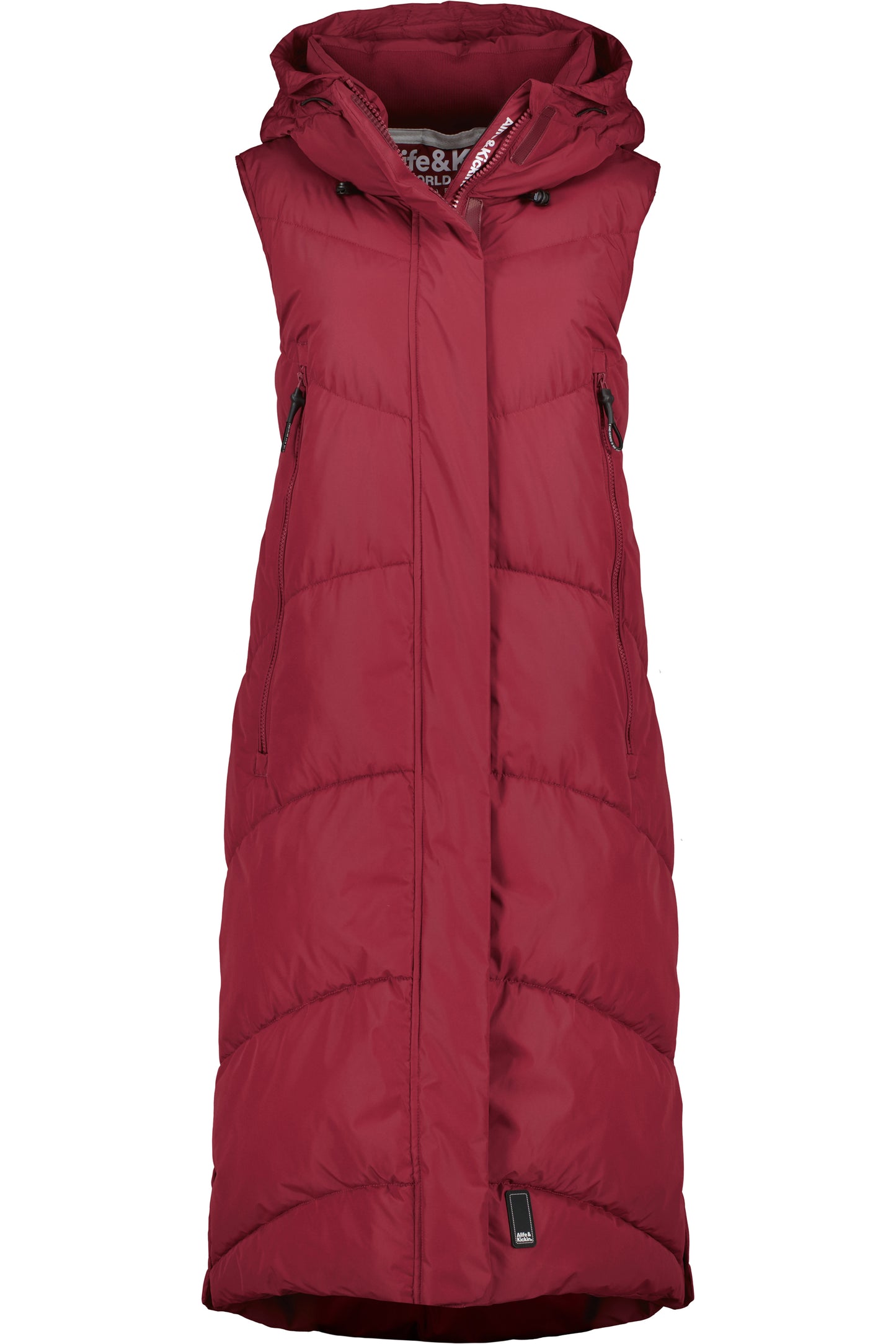 Lange Weste JuneAK A Damen Dunkelblau cranberry juice
