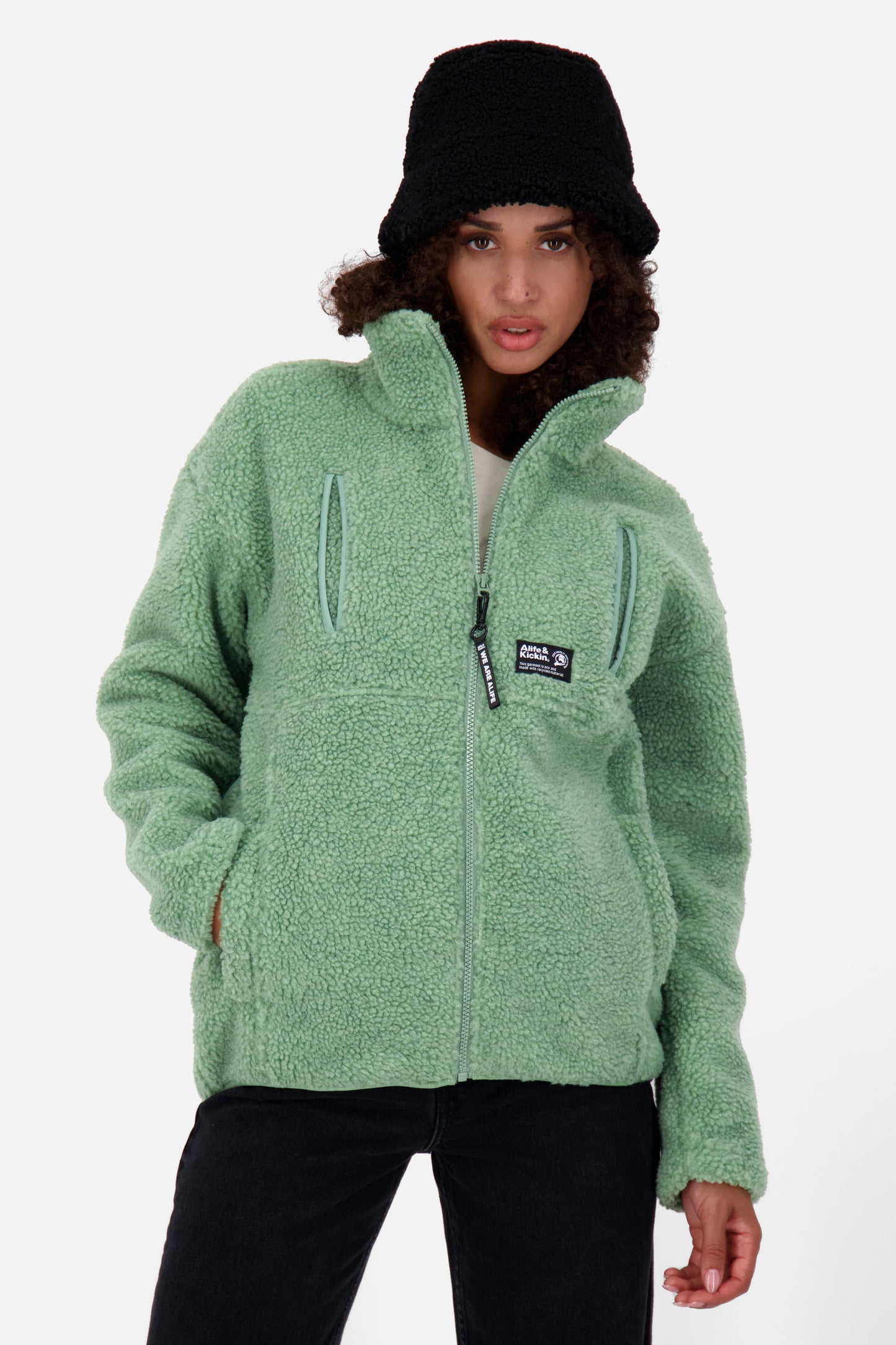Teddyfleecejacke Damen KaluaAK G alpine frost