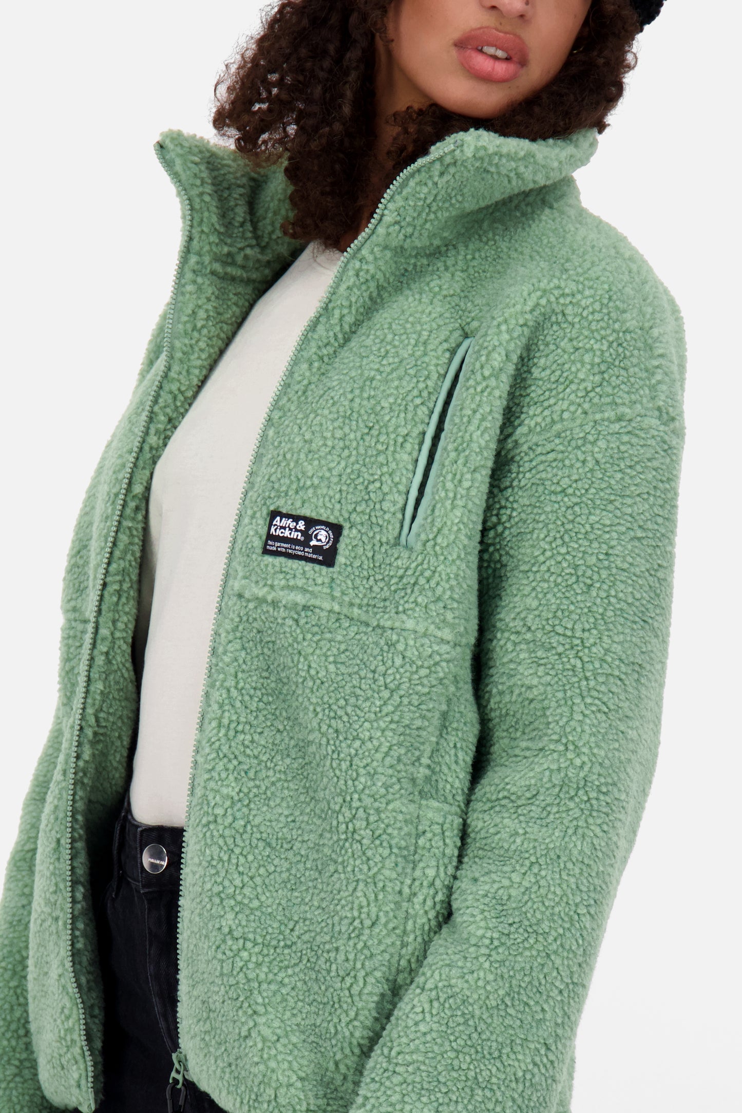 Teddyfleecejacke Damen KaluaAK G alpine frost