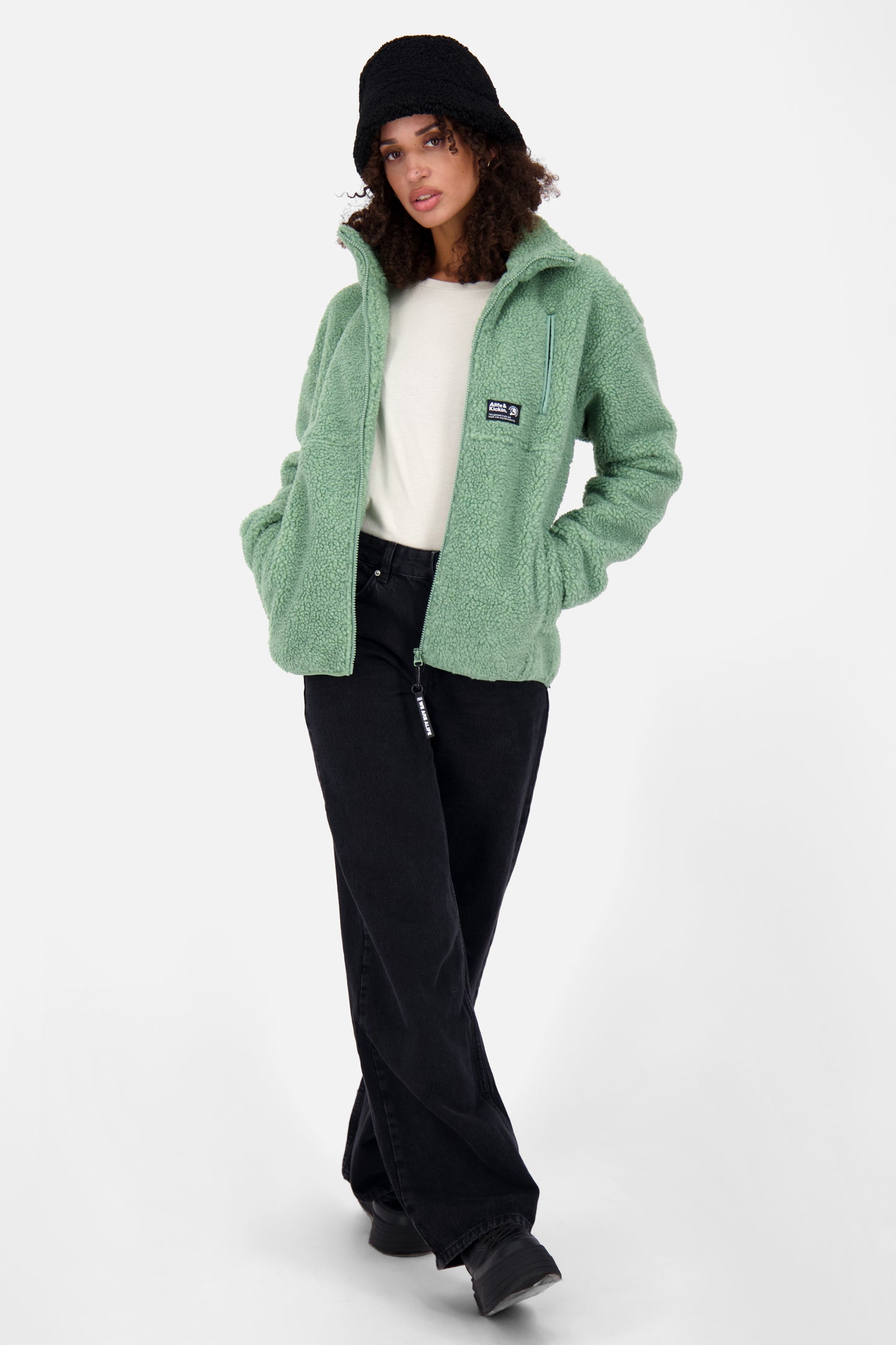 Teddyfleecejacke Damen KaluaAK G alpine frost