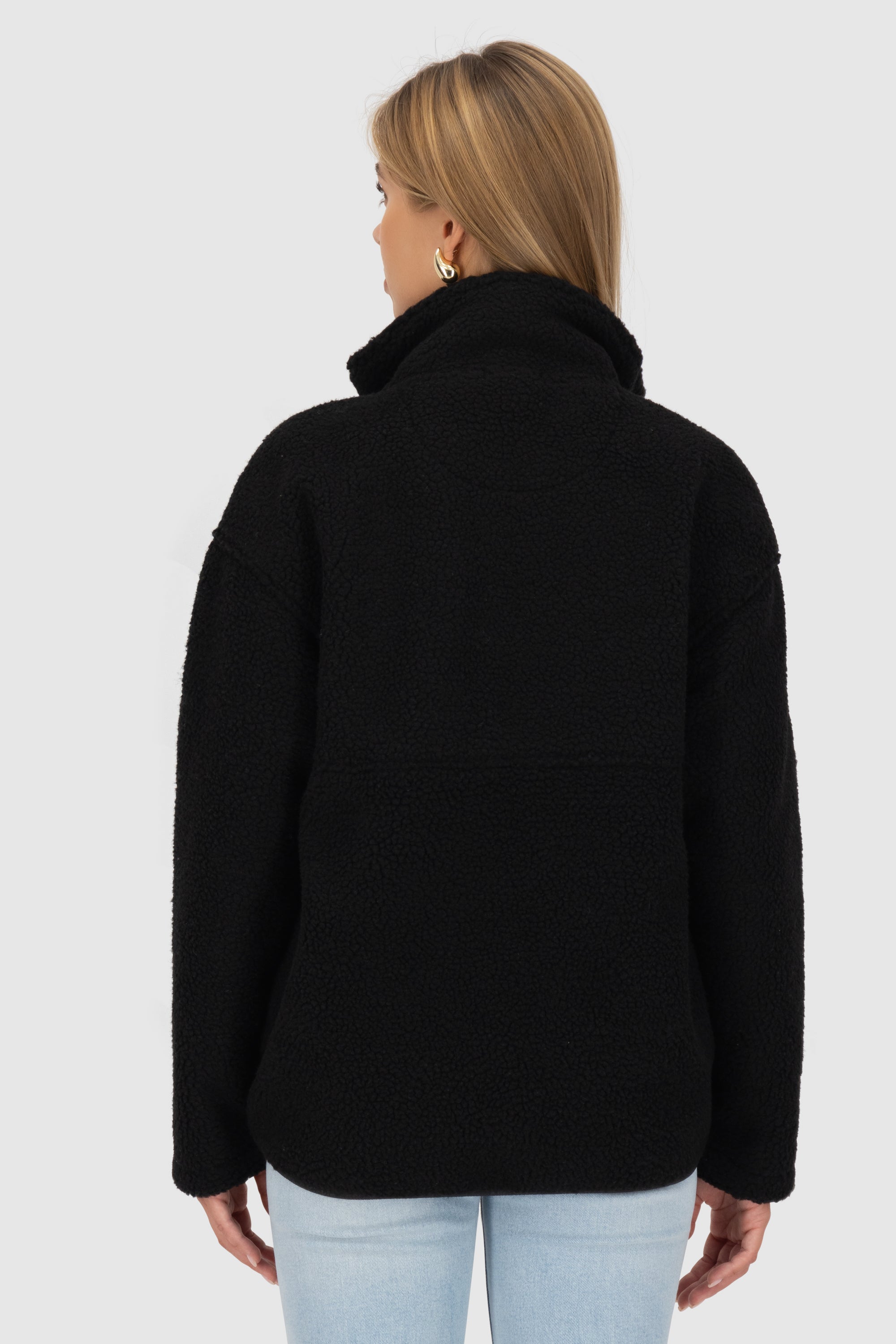 KaluaAK G Teddy Sweat Jacket Schwarz