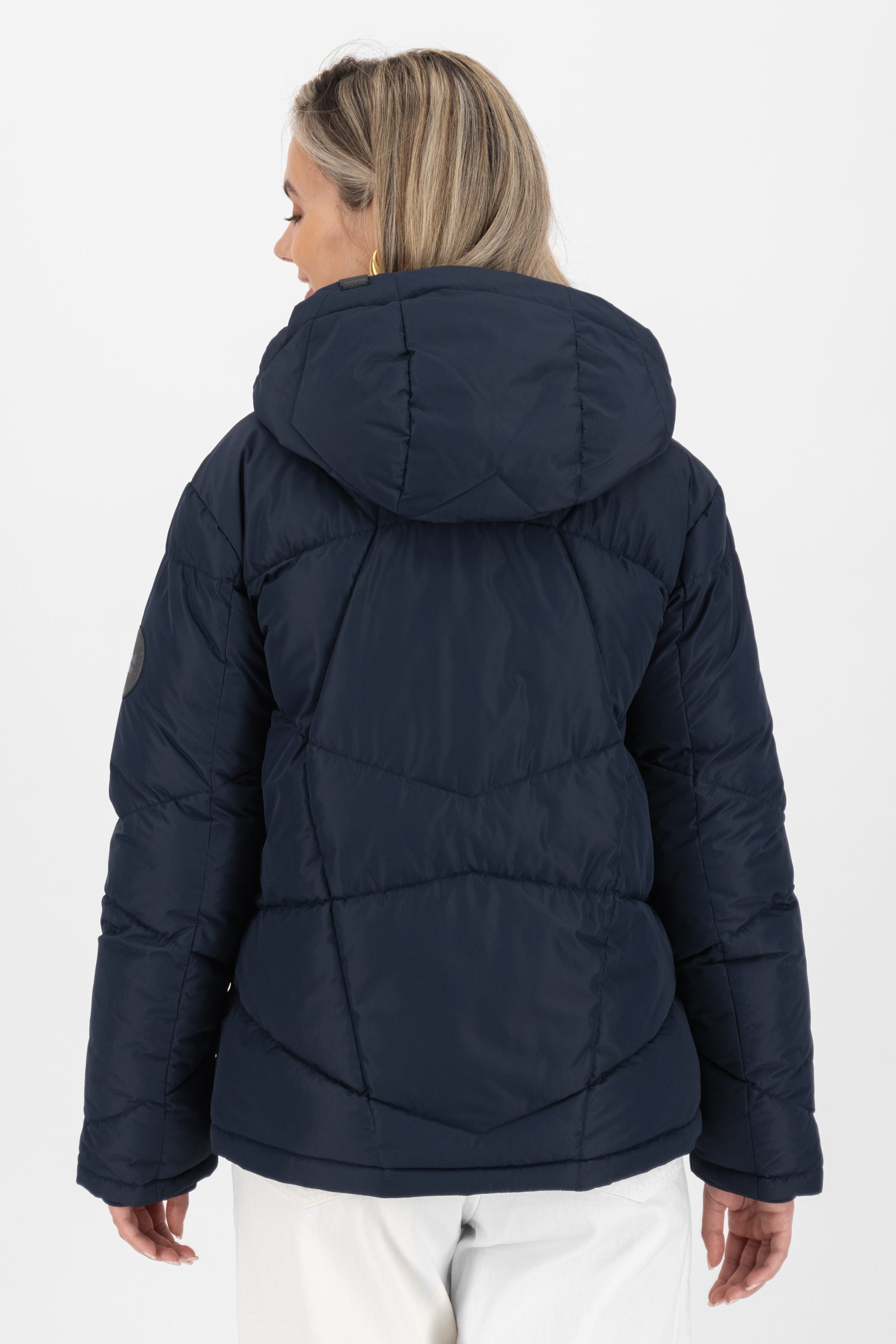 Wattierte Damenjacke KasandraAK A - Perfekt für den Winter und kühle Abende Dunkelblau