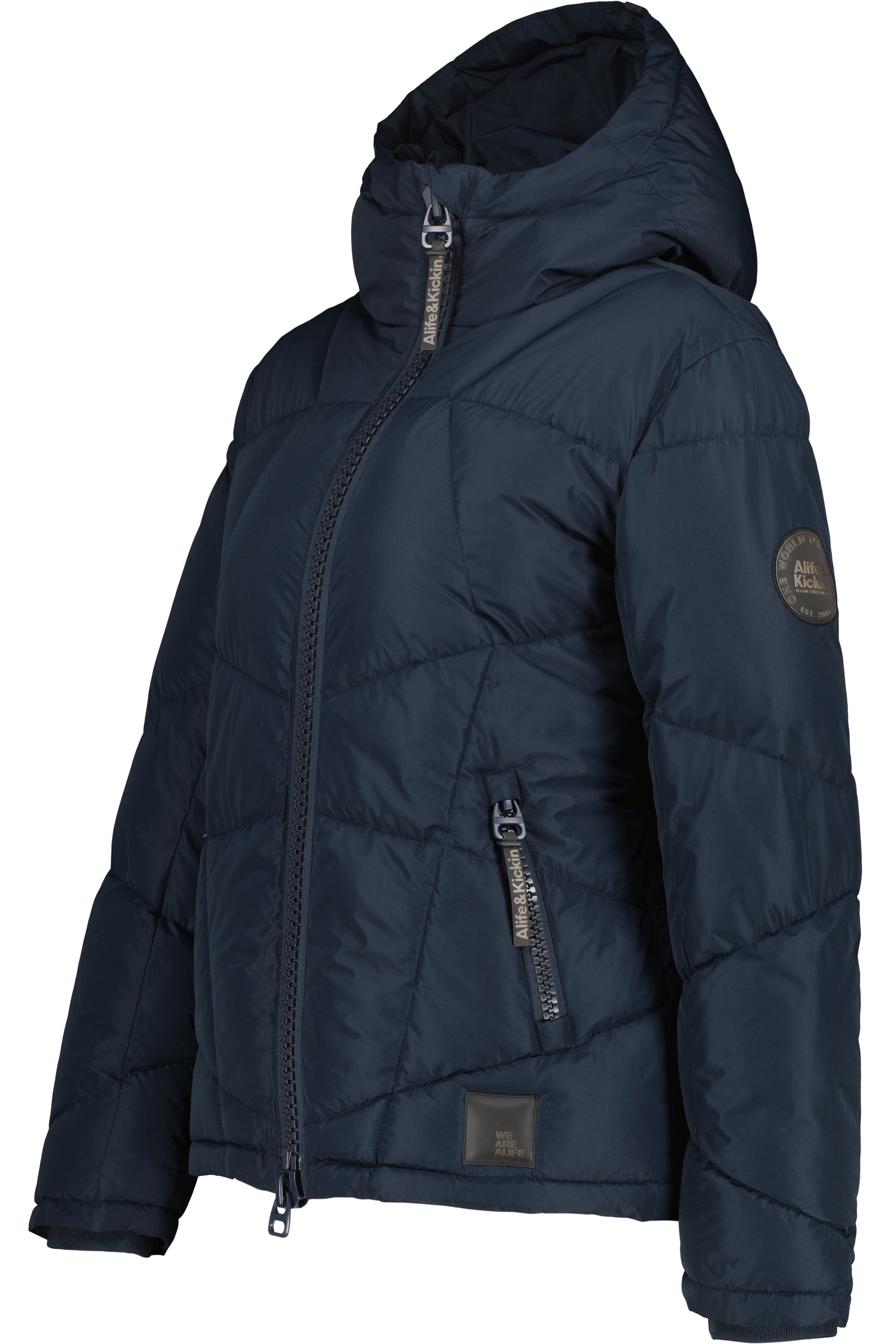 Wattierte Damenjacke KasandraAK A - Perfekt für den Winter und kühle Abende Dunkelblau