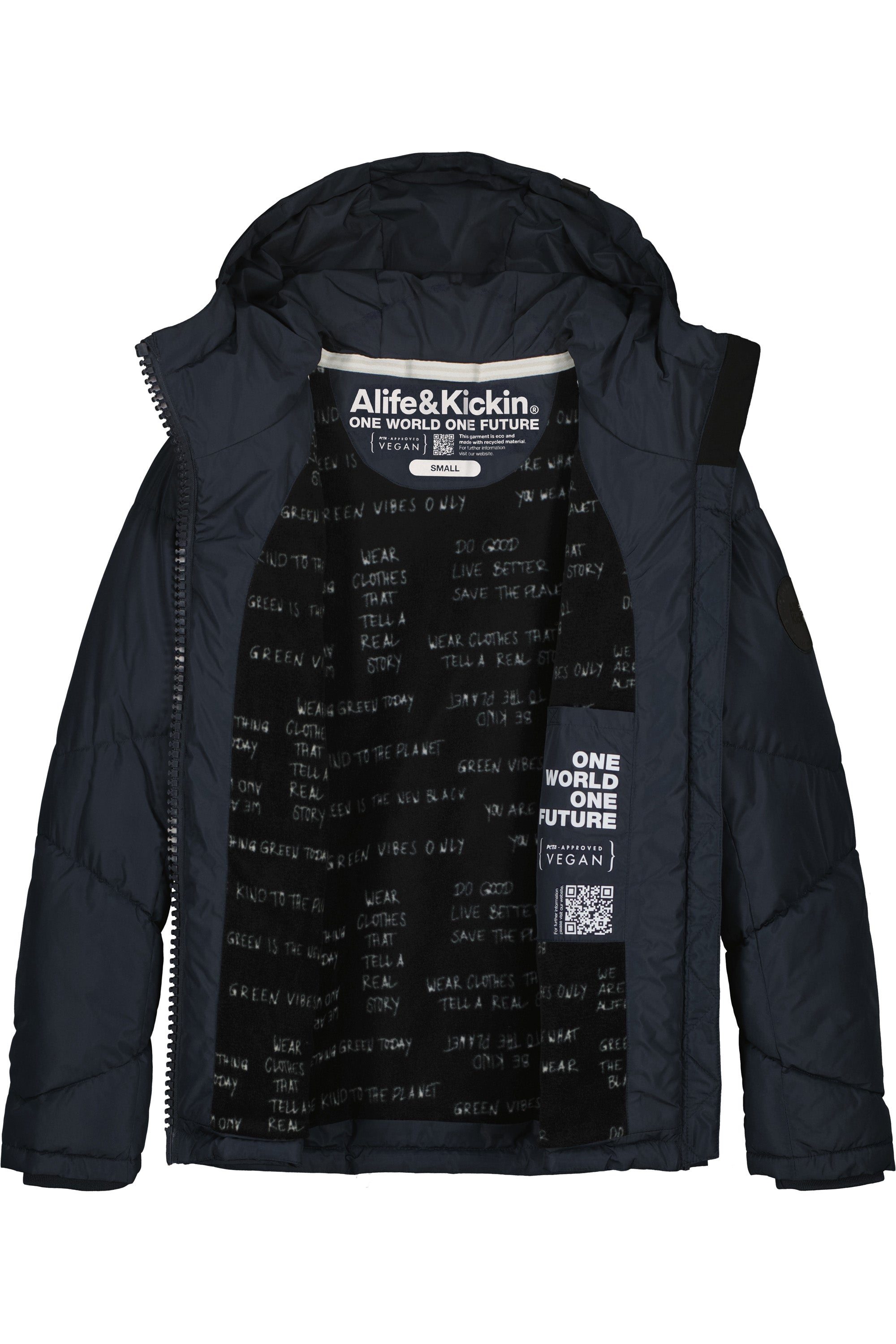 Wattierte Damenjacke KasandraAK A - Perfekt für den Winter und kühle Abende Dunkelblau