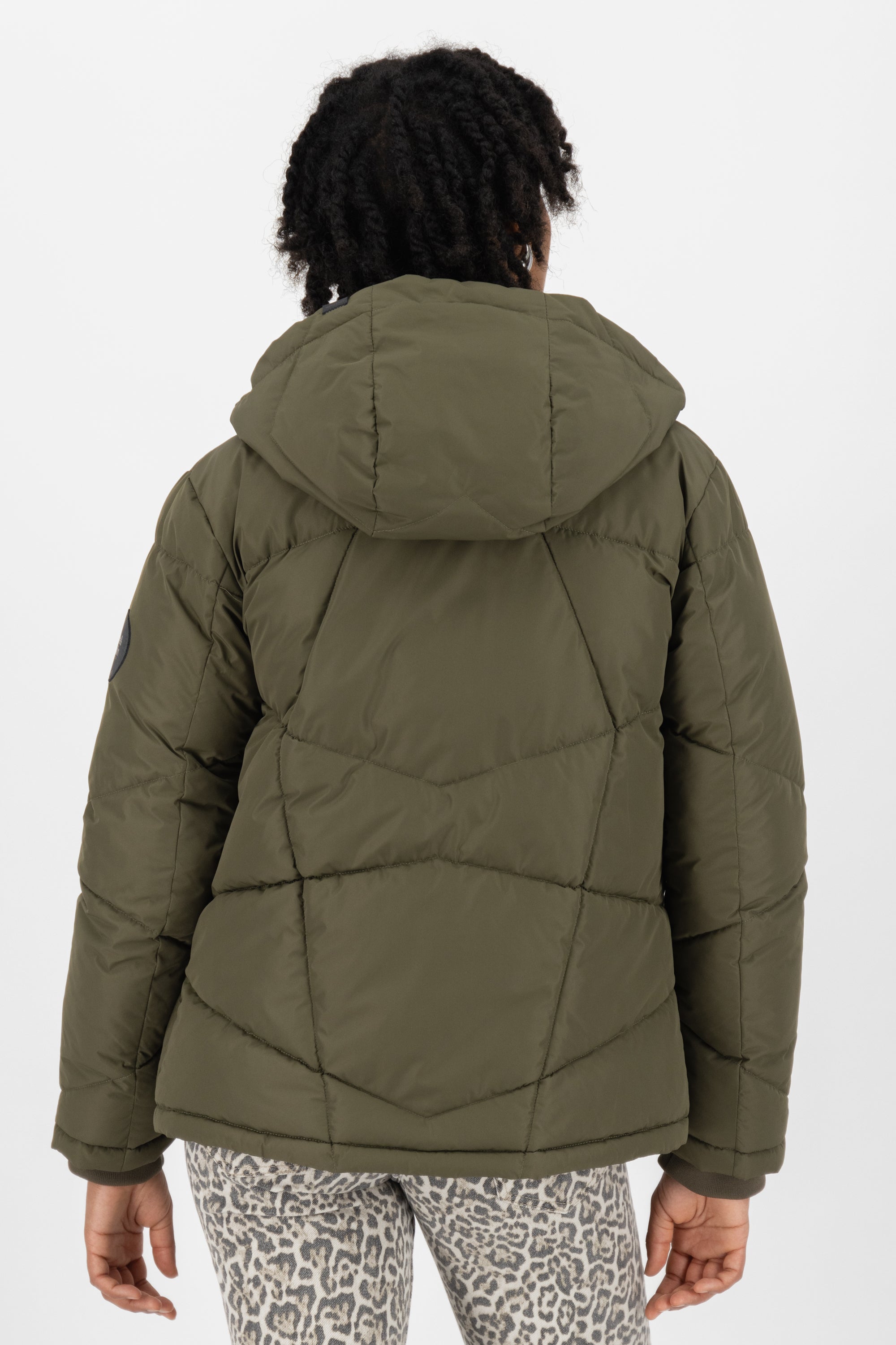 Wattierte Damenjacke KasandraAK A - Perfekt für den Winter und kühle Abende Dunkelgrün