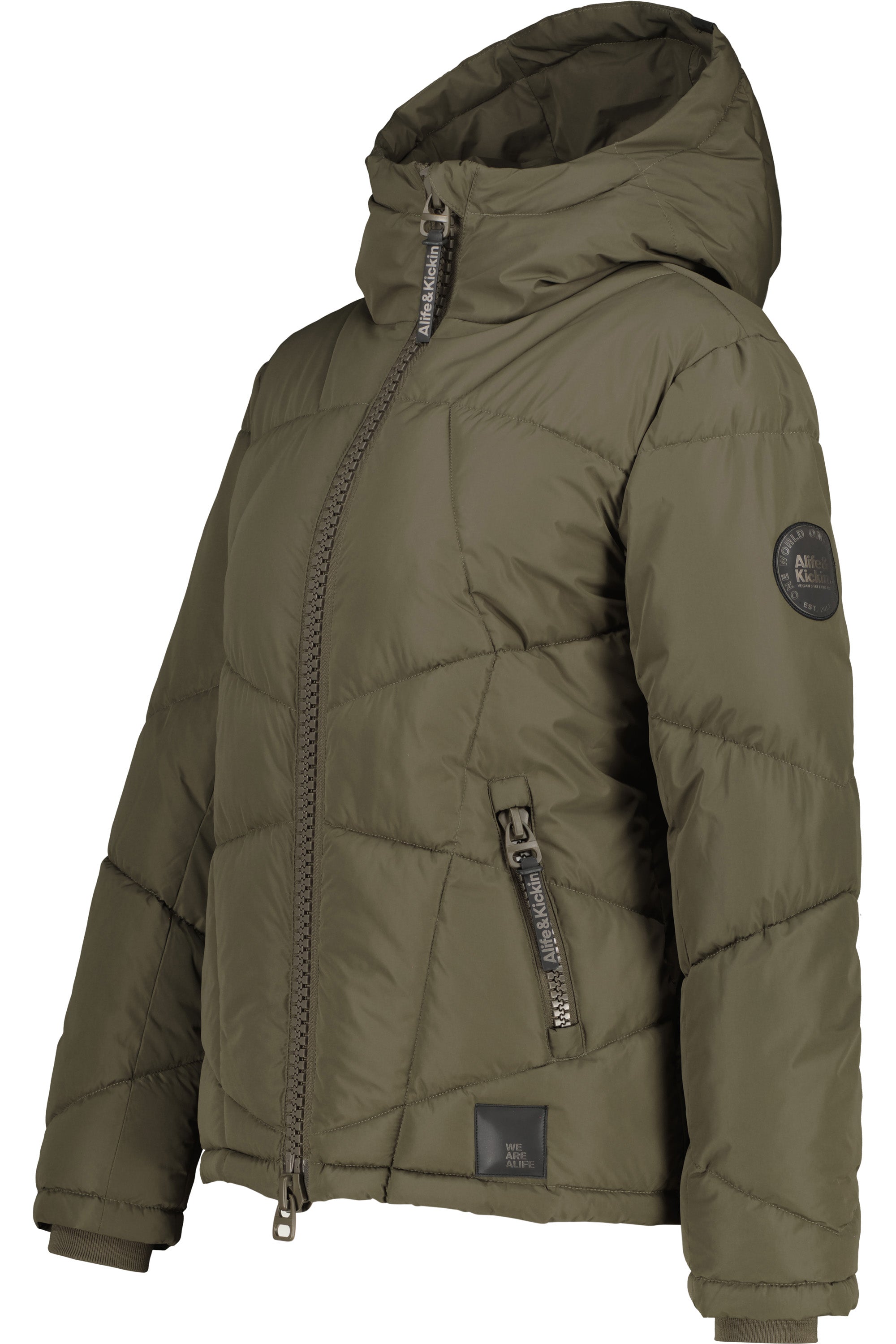 Wattierte Damenjacke KasandraAK A - Perfekt für den Winter und kühle Abende Dunkelgrün