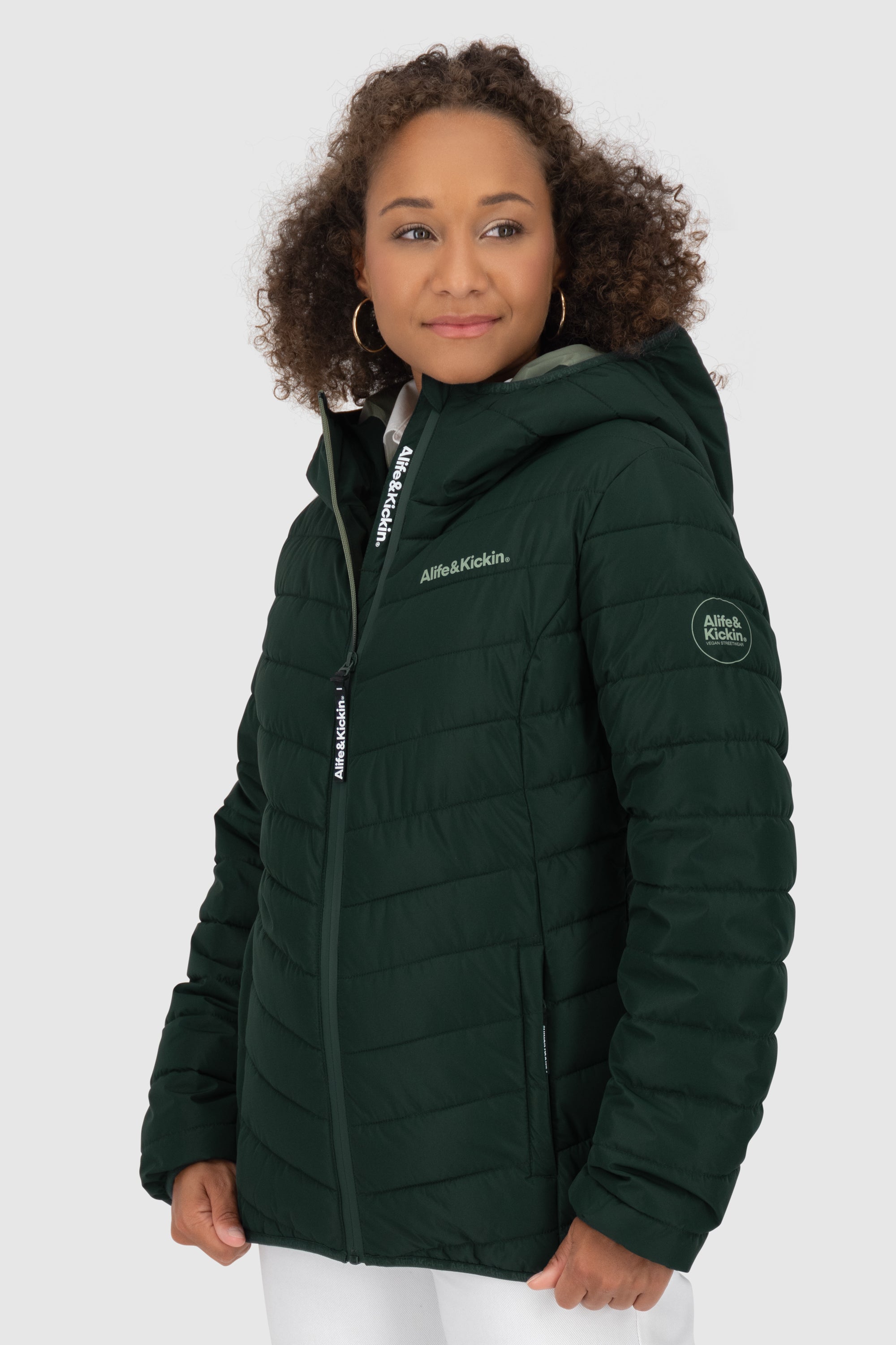 Damenjacke RabeaAK A von Alife and Kickin - warm, stylisch & funktional Dunkelgrün