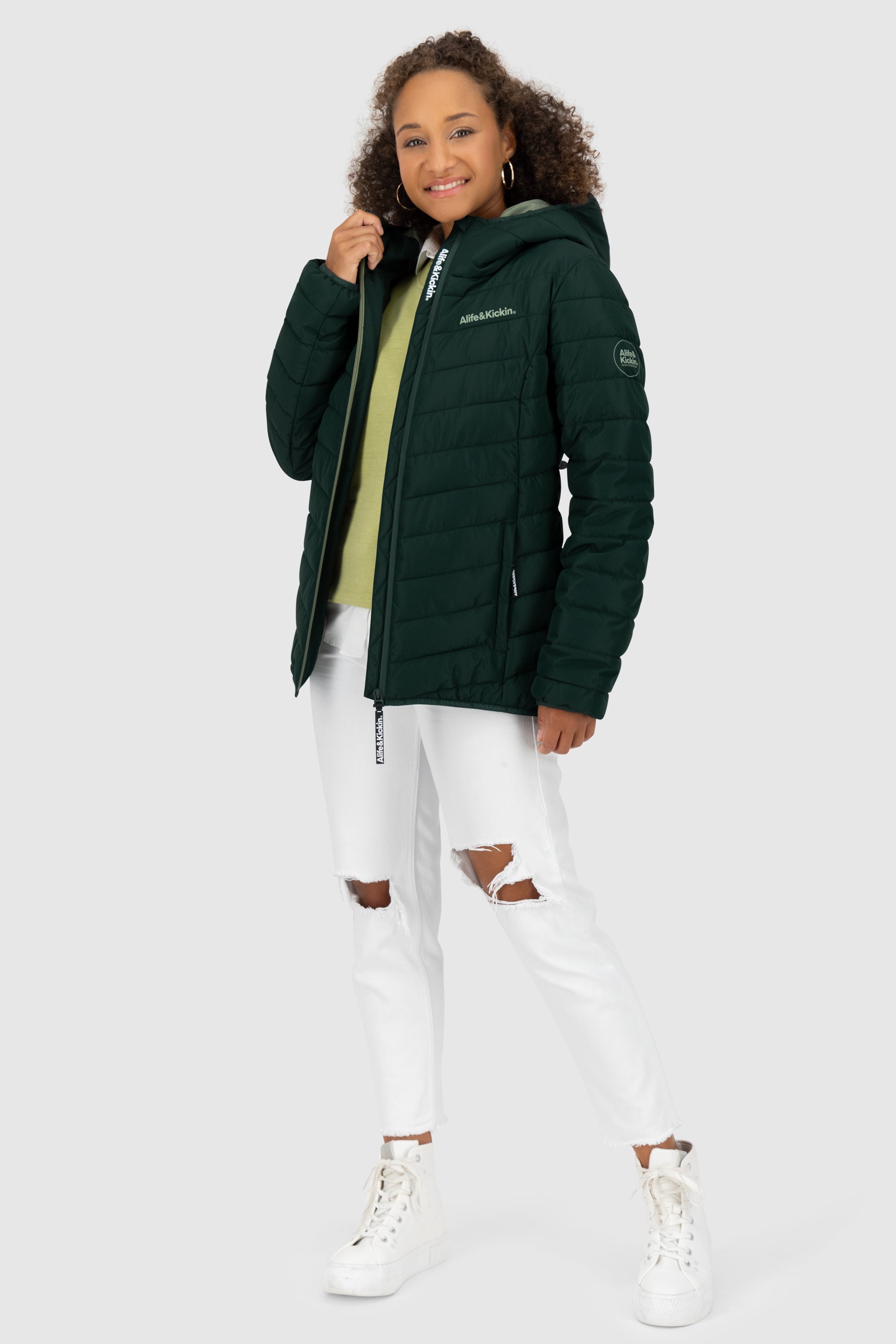 Damenjacke RabeaAK A von Alife and Kickin - warm, stylisch & funktional Dunkelgrün