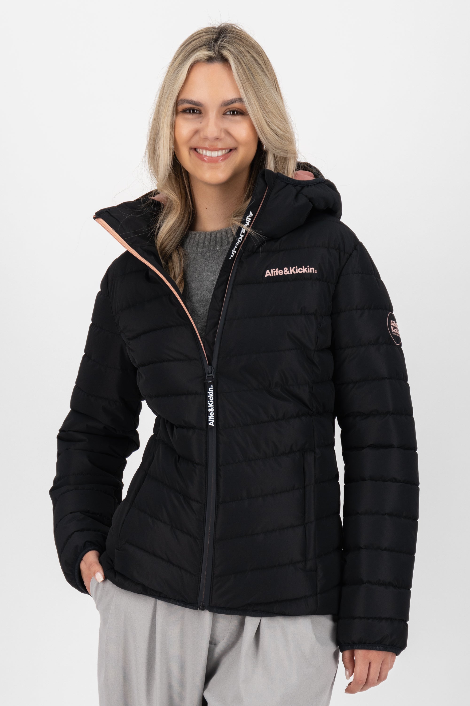 Alife and Kickin RabeaAK A Jacket Damen Schwarz