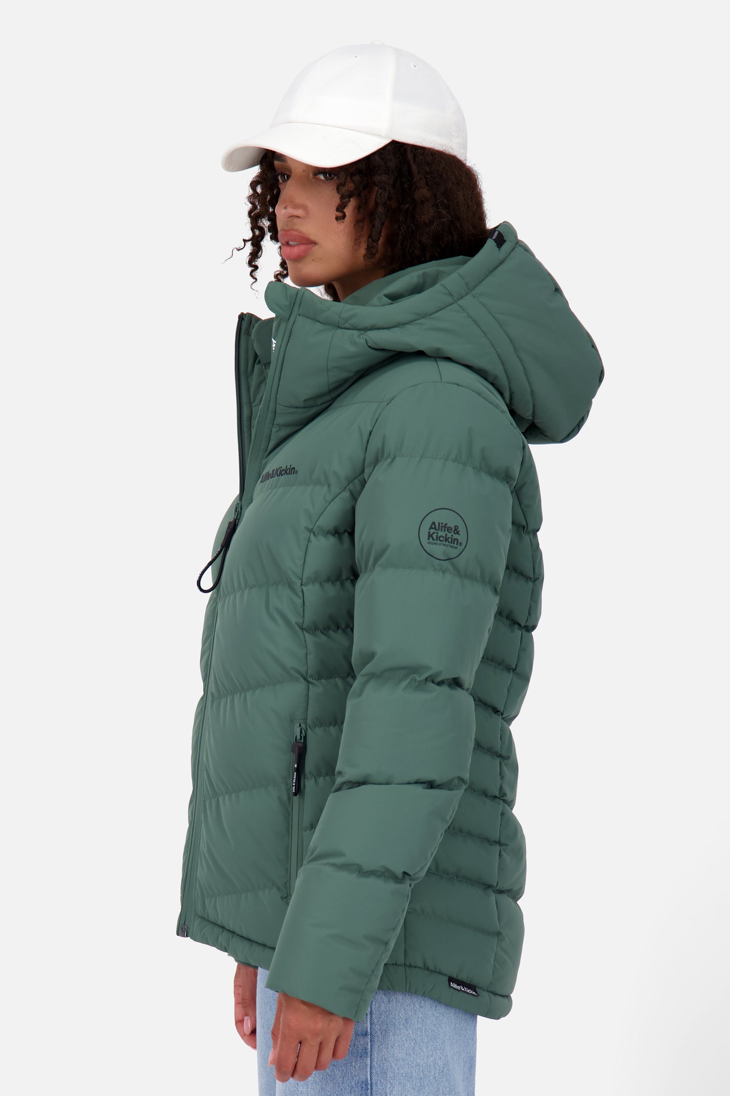 Damensteppjacke RaianaAK A sage leaf