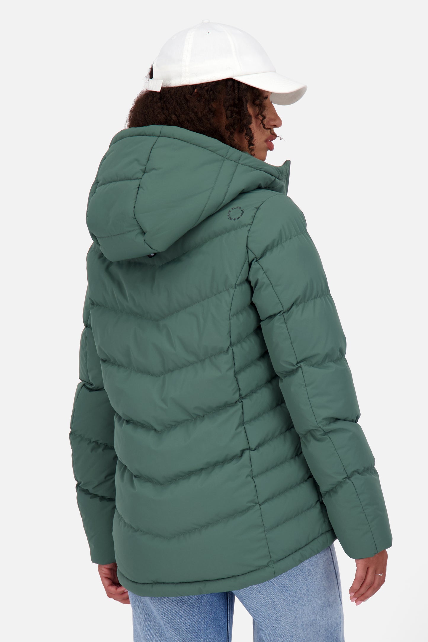 Damensteppjacke RaianaAK A sage leaf