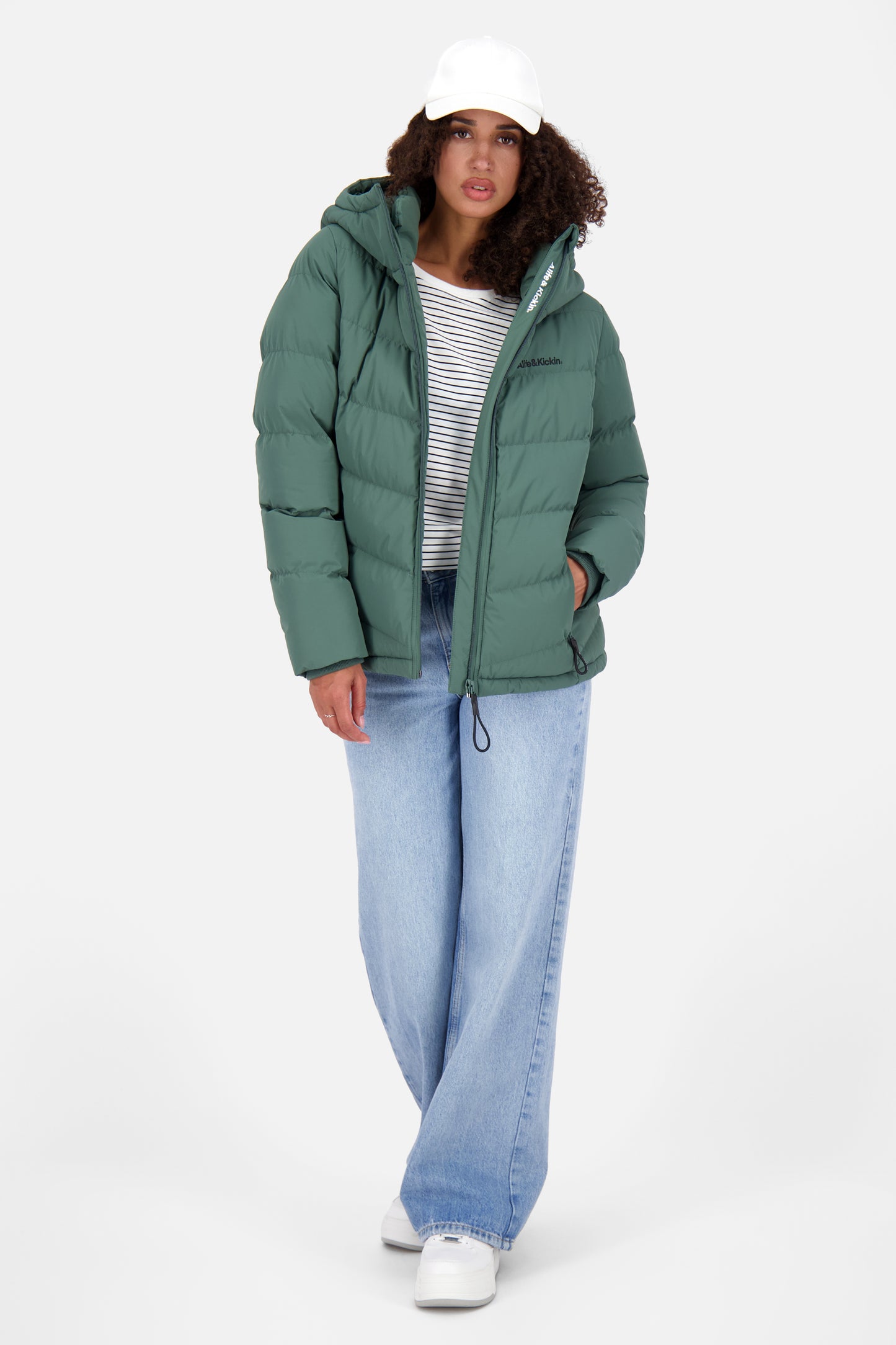 Damensteppjacke RaianaAK A sage leaf