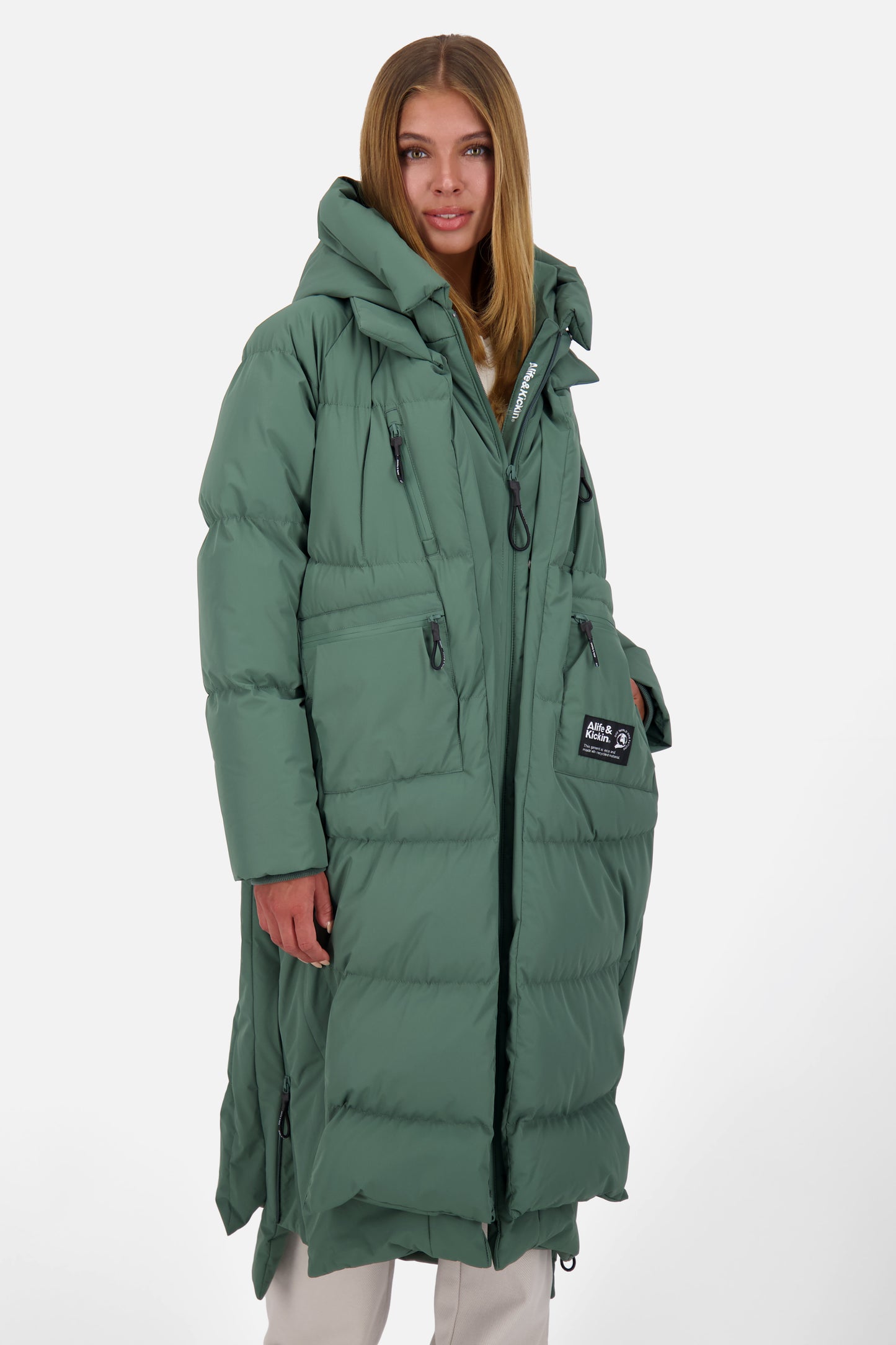 Puffermantel Damen RihannaAK A sage leaf