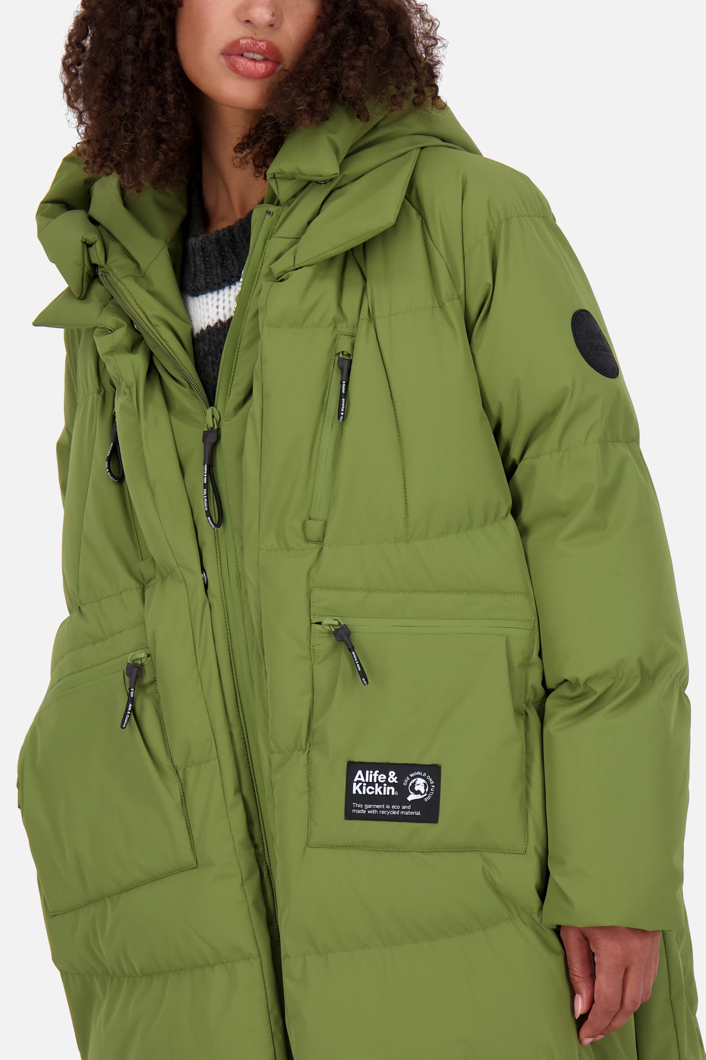 Puffermantel Damen RihannaAK A sea kelp