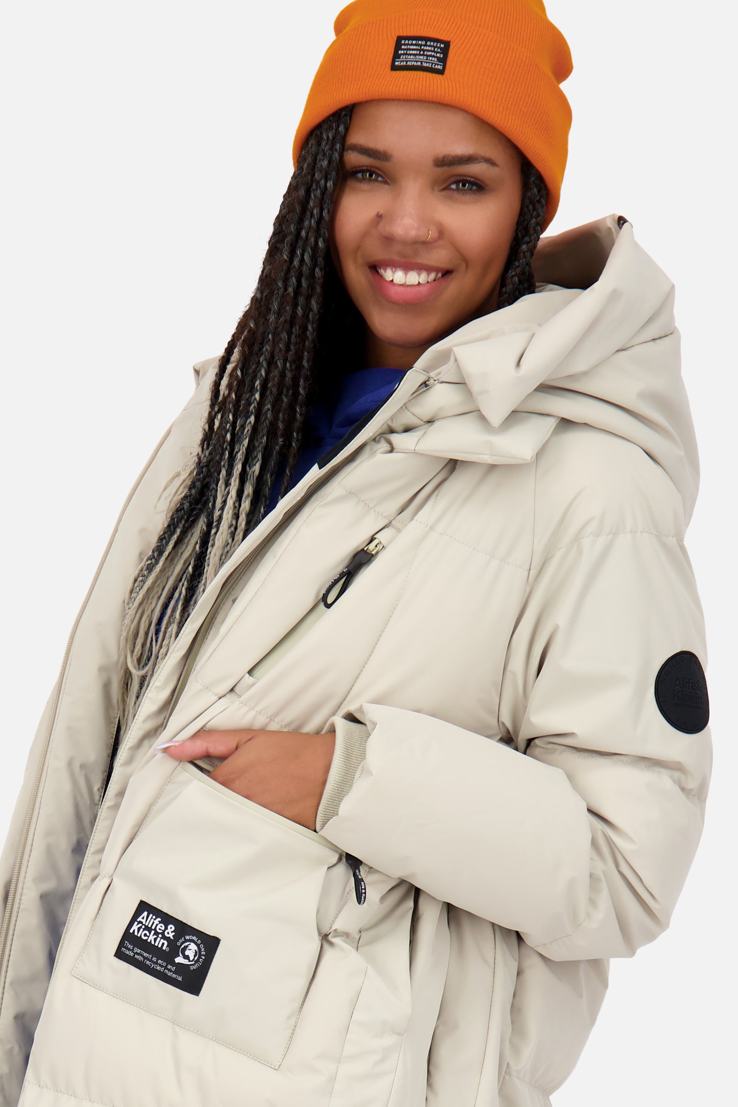 Puffermantel Damen RihannaAK A pumice