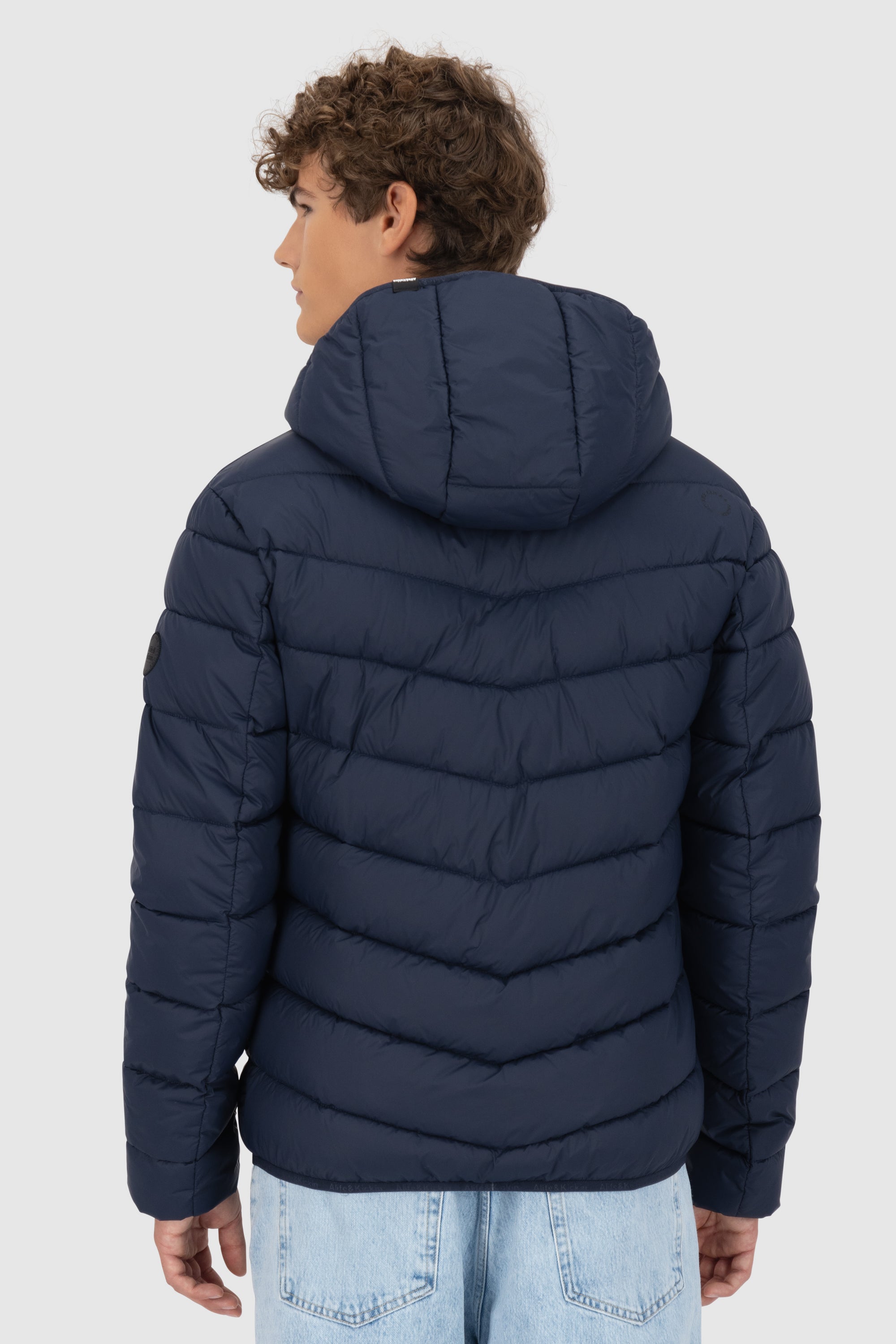 Mr AndersonAK A Puffer Jacket Dunkelblau