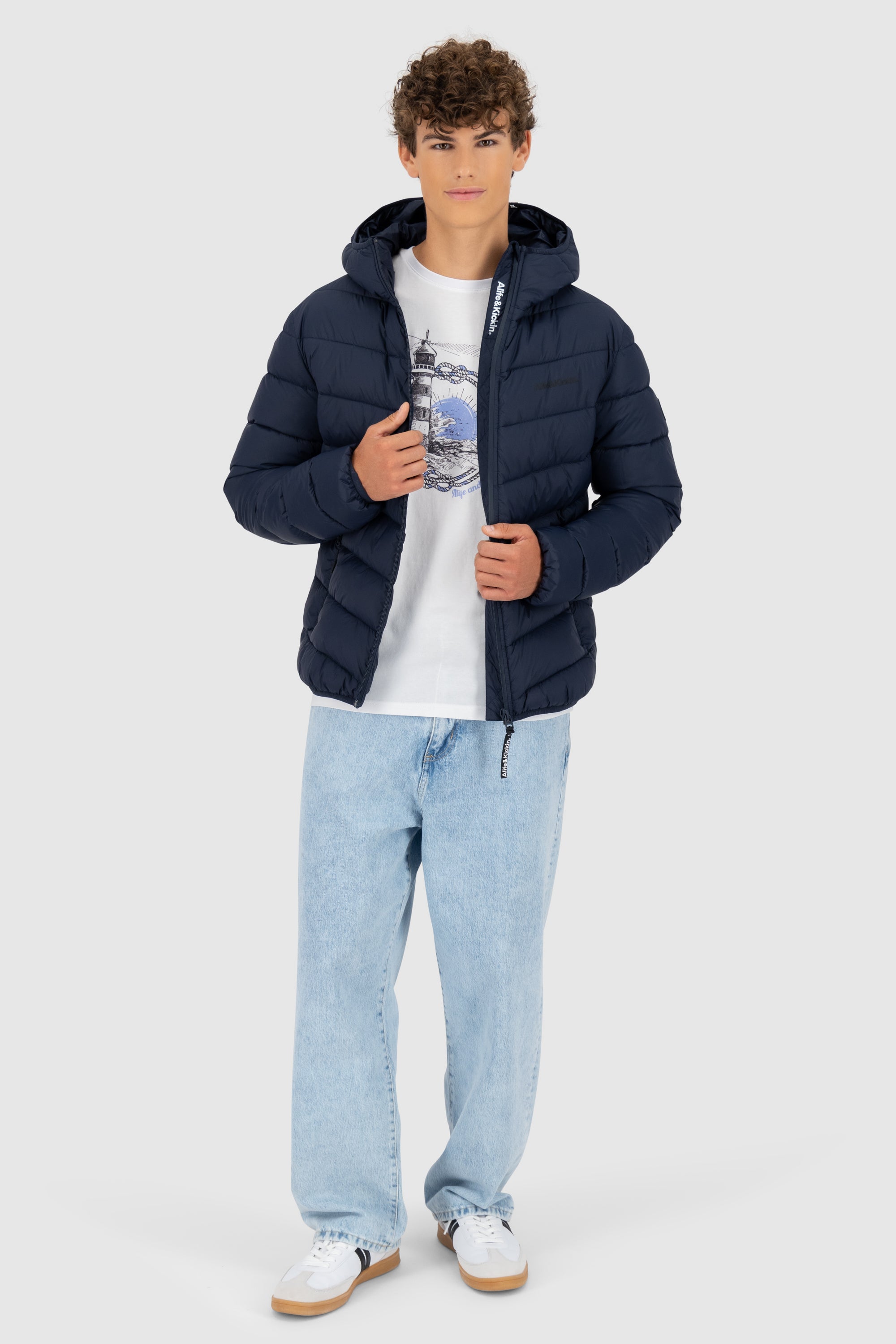 Mr AndersonAK A Puffer Jacket Dunkelblau