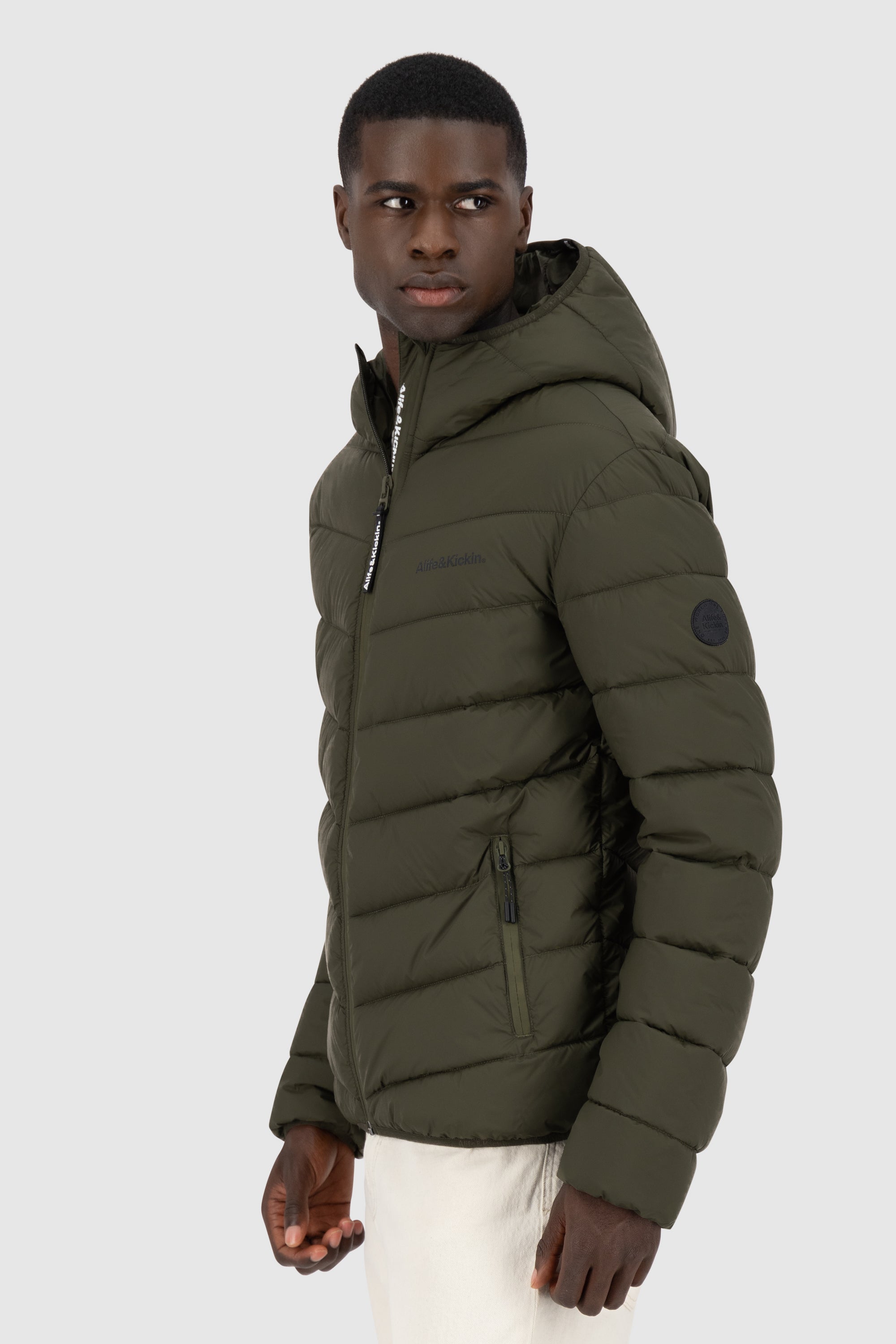 Mr AndersonAK A Puffer Jacket Dunkelgrün