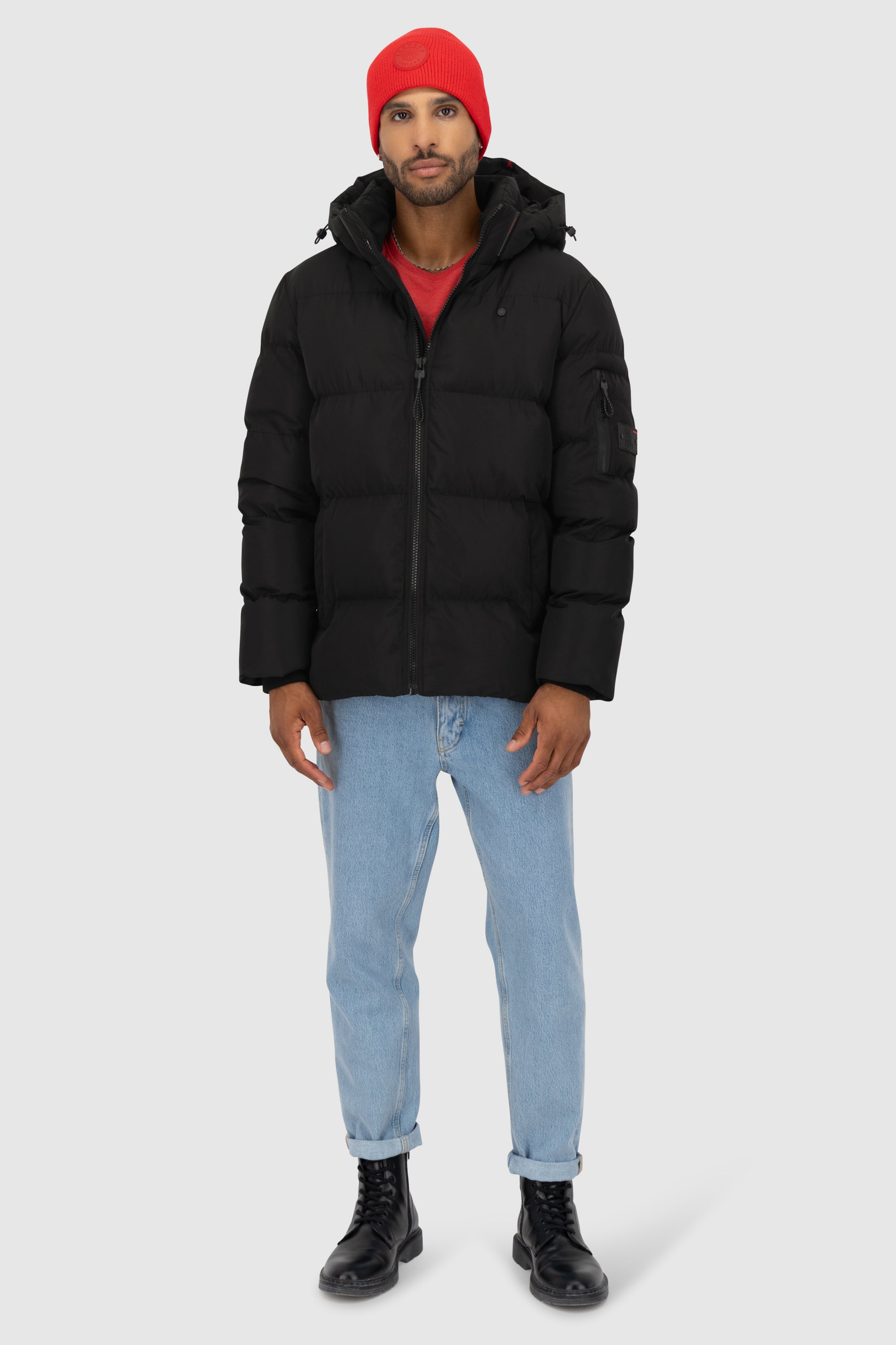 JamesAK A Puffer Jacket Schwarz