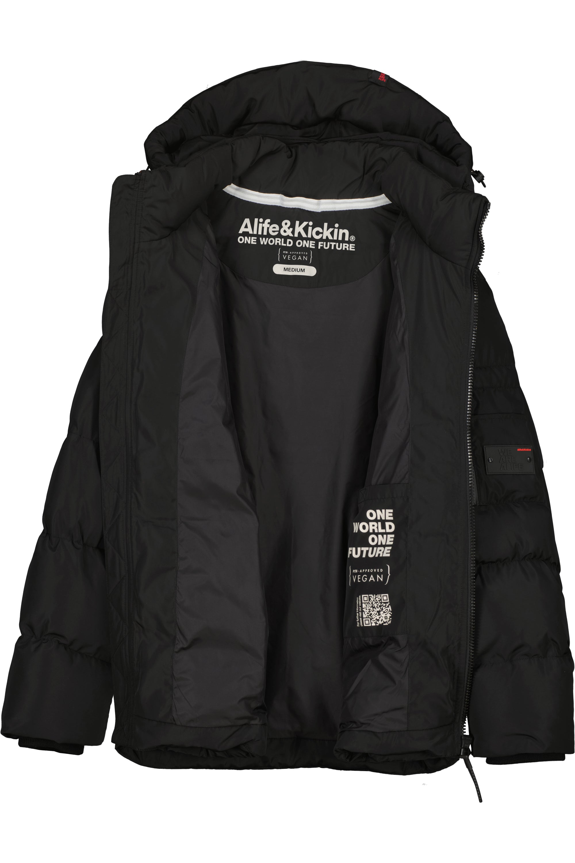 JamesAK A Puffer Jacket Schwarz