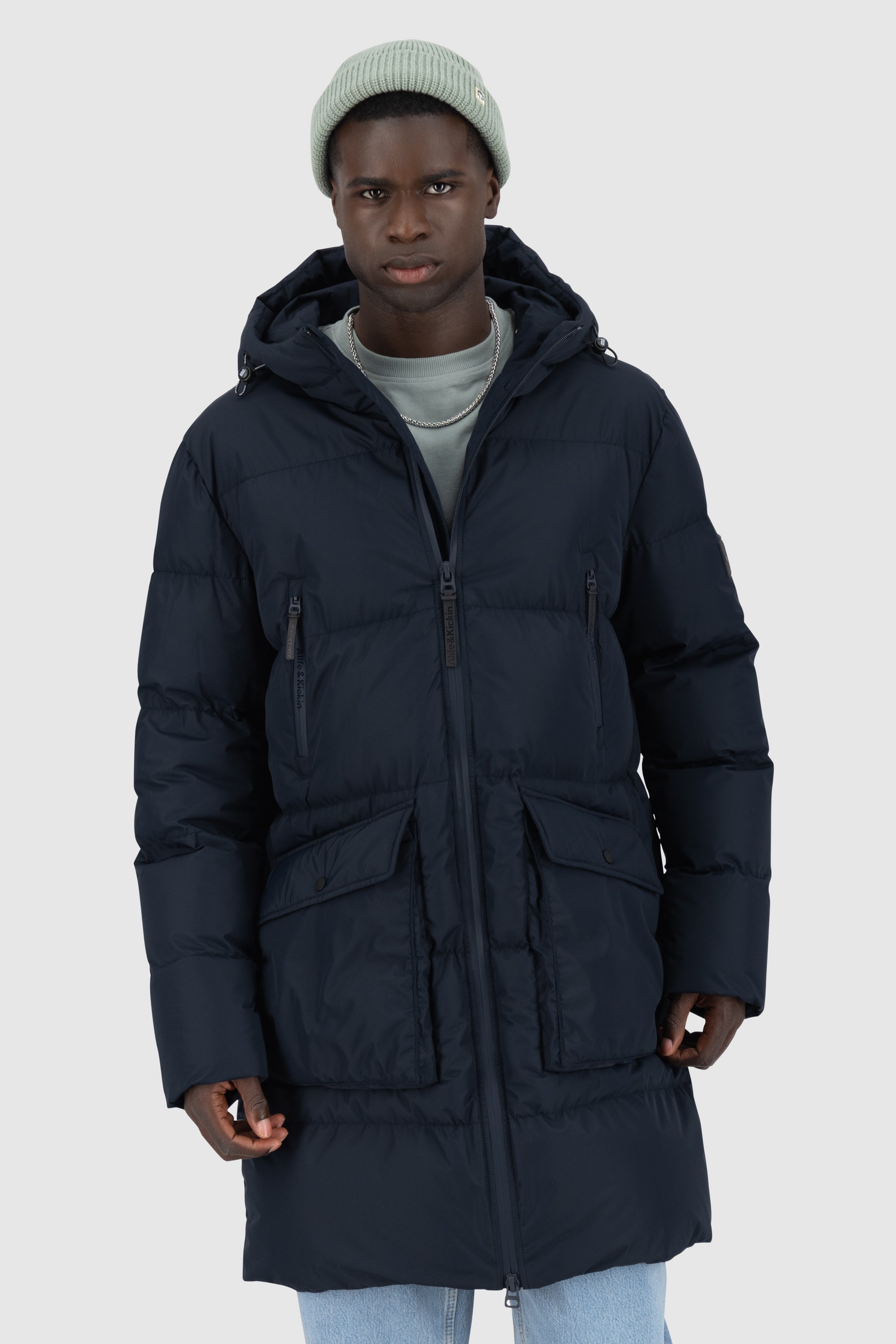 NinoAK A Puffer Jacket Dunkelblau
