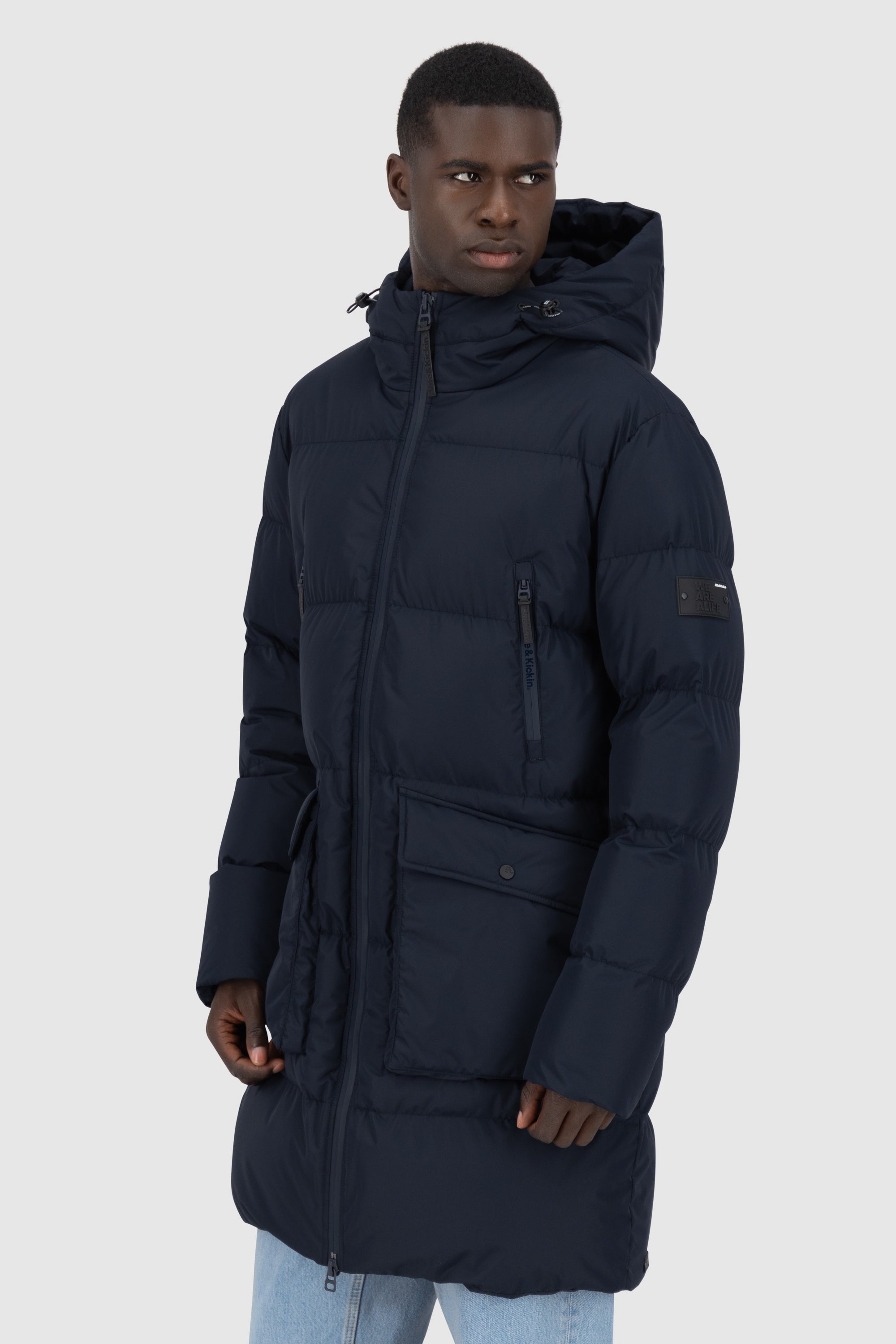 NinoAK A Puffer Jacket Dunkelblau