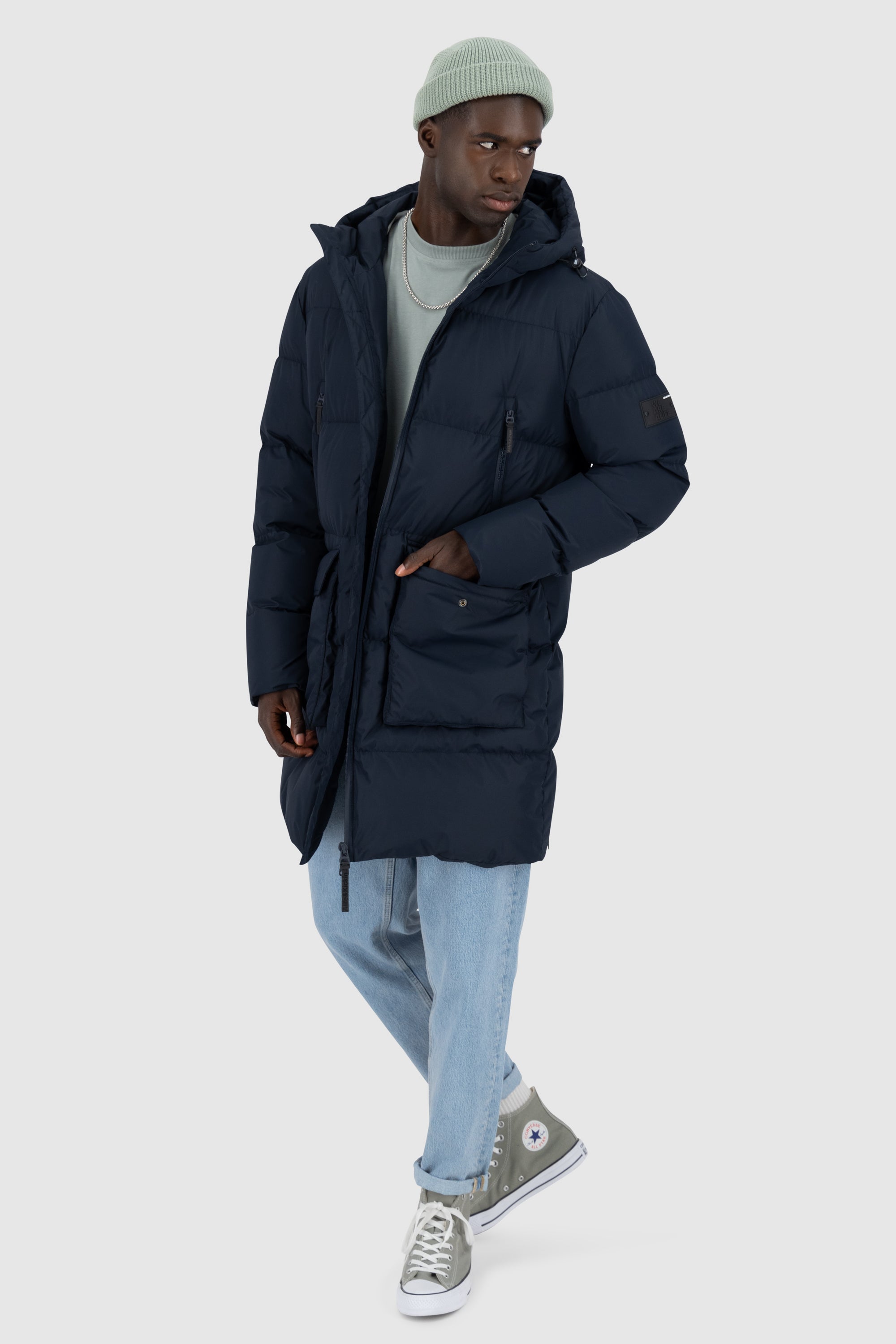 NinoAK A Puffer Jacket Dunkelblau