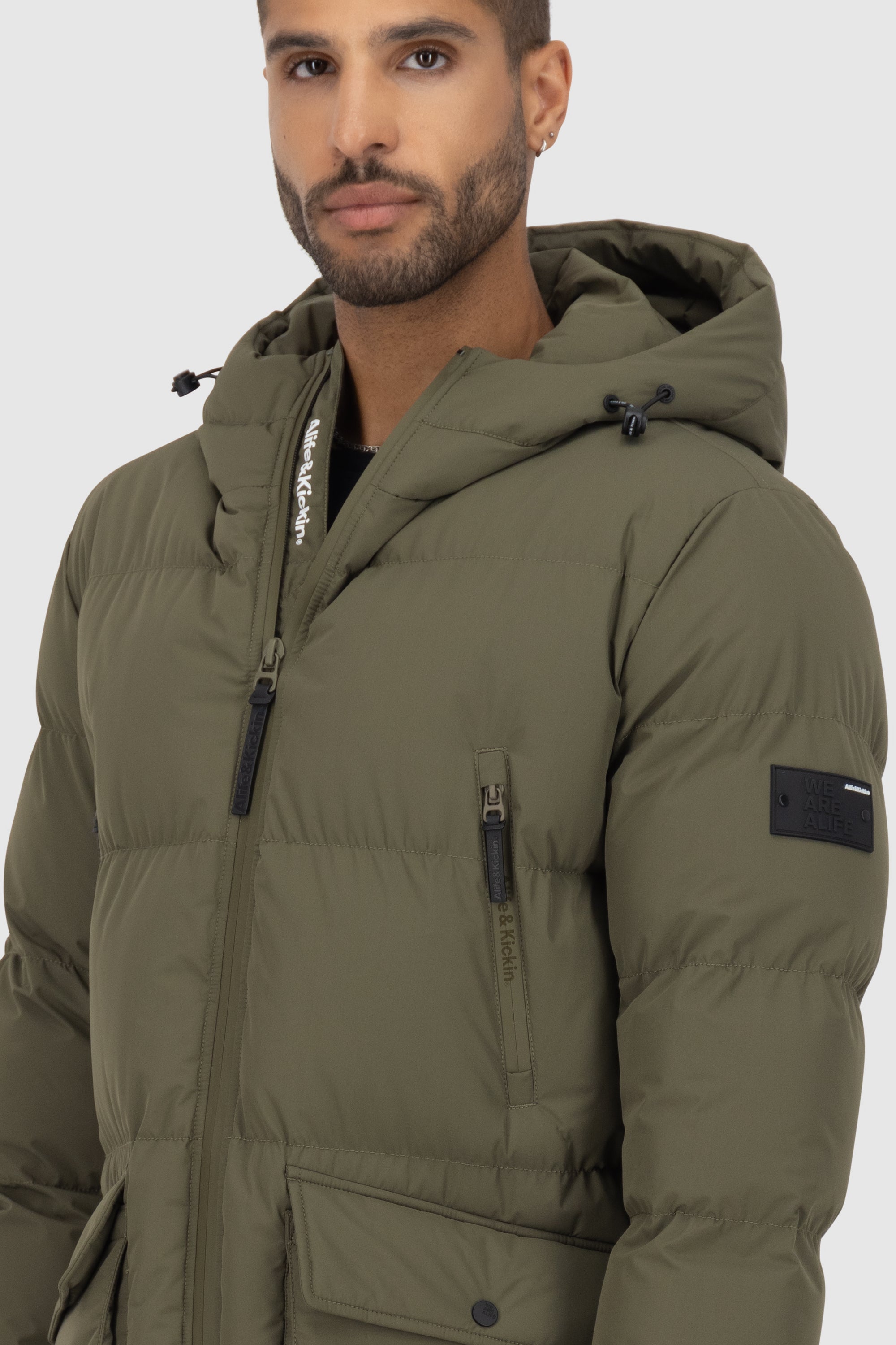 NinoAK A Puffer Jacket Dunkelgrün