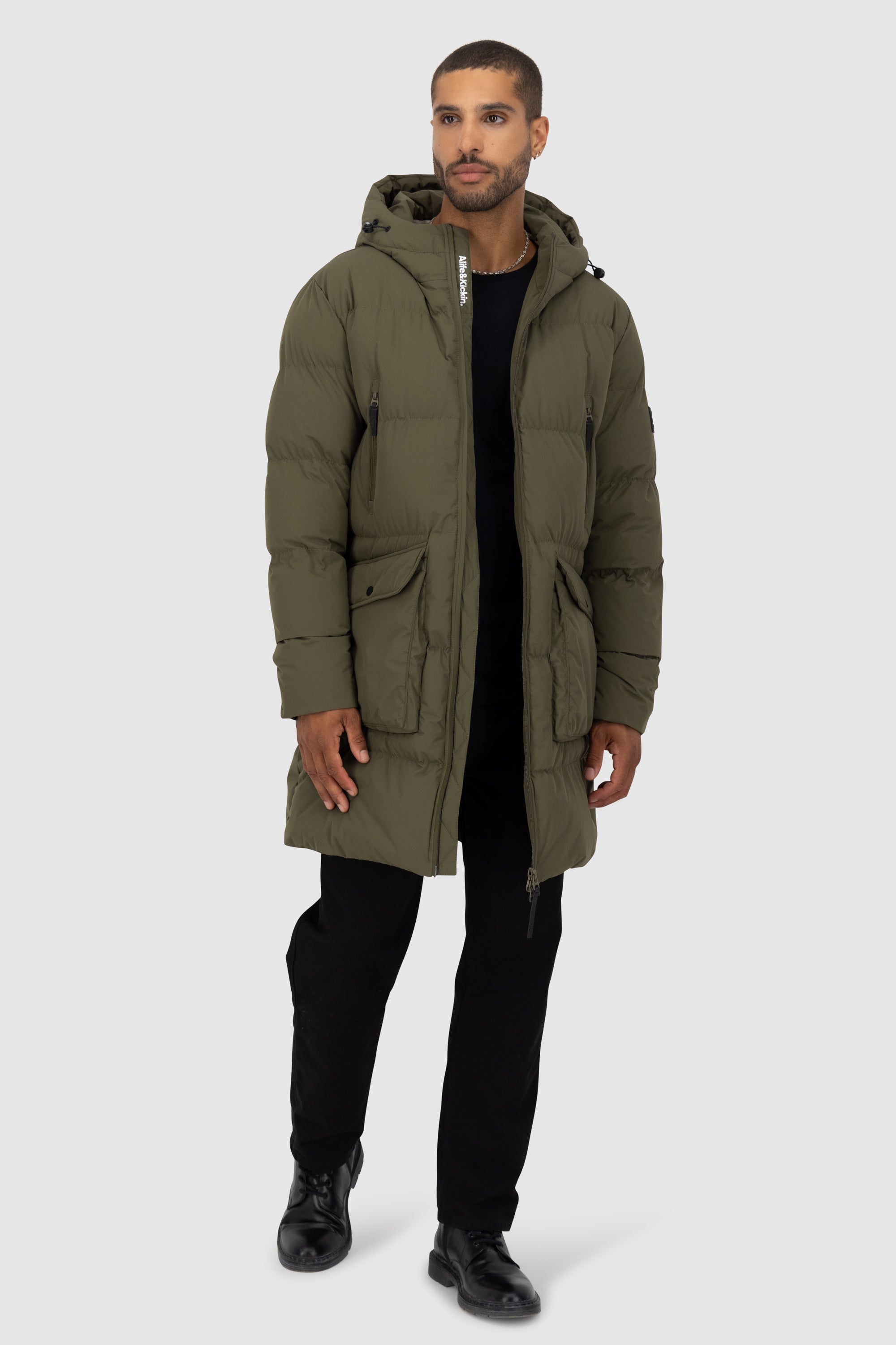 NinoAK A Puffer Jacket Dunkelgrün