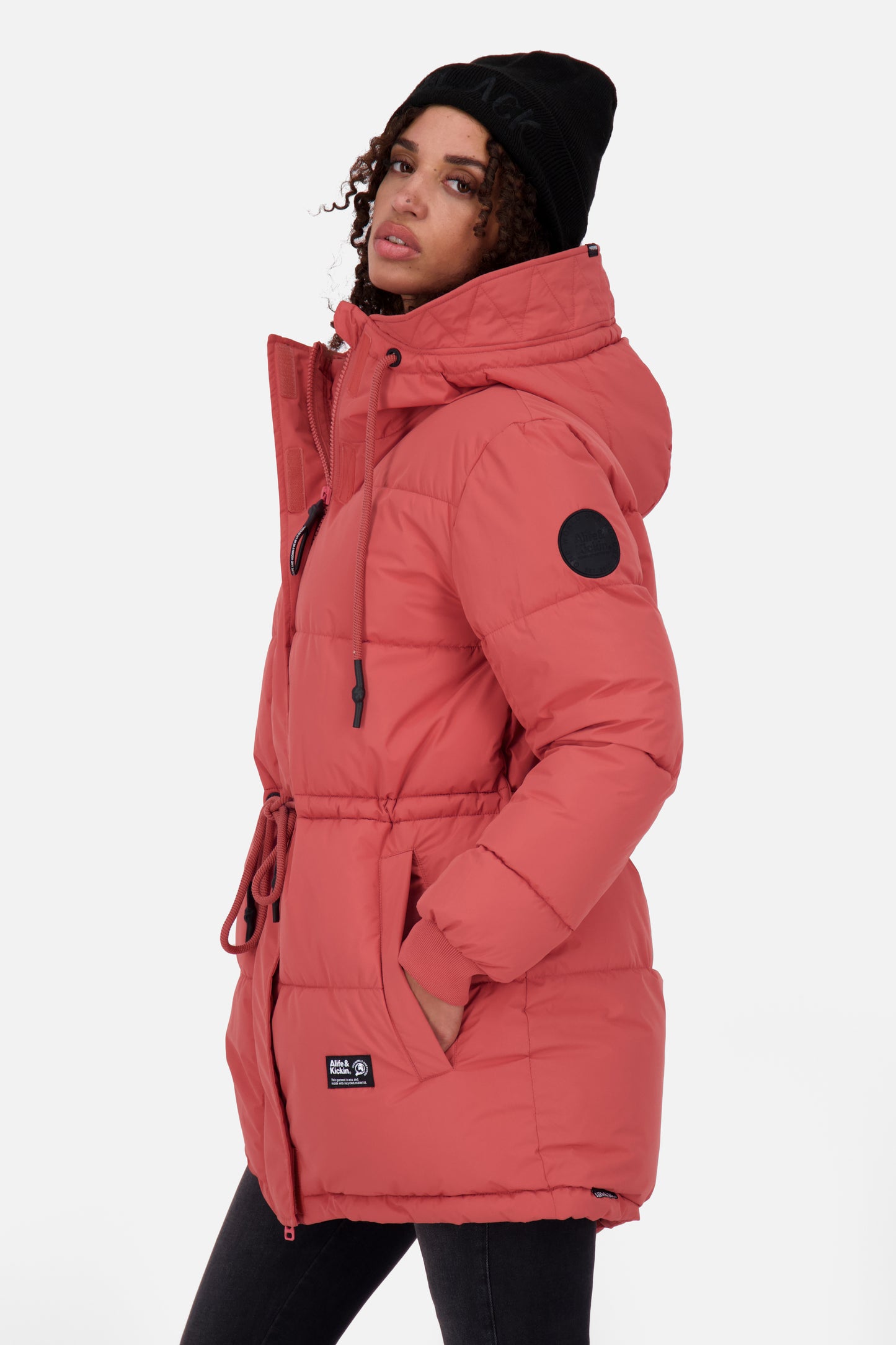 Winterjacke Damen ErinAK A mit Kordelzug astro dust