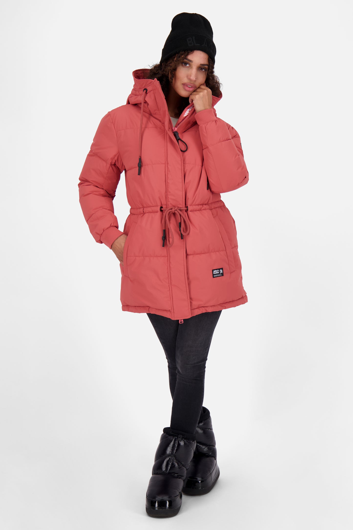 Winterjacke Damen ErinAK A mit Kordelzug astro dust