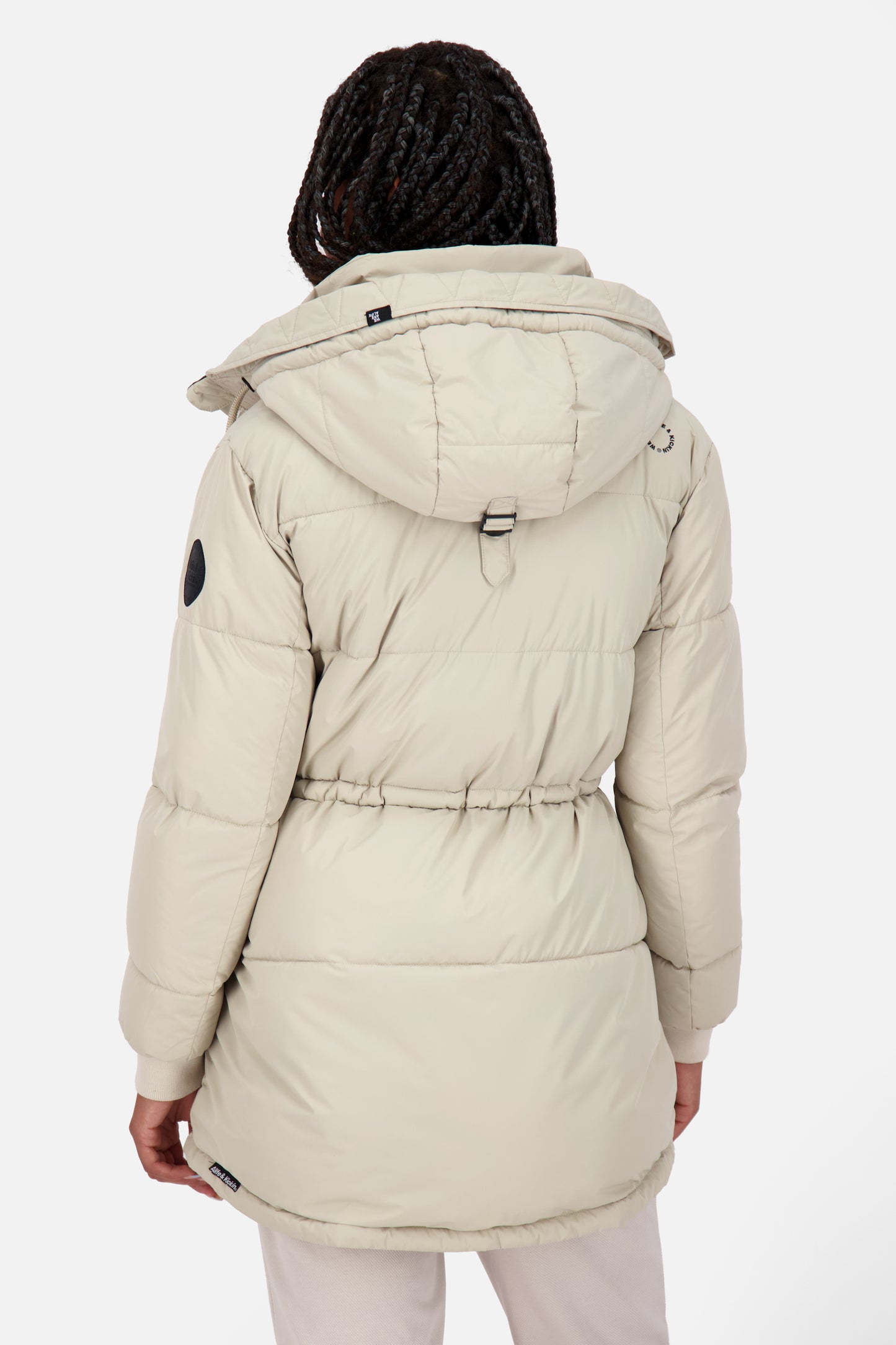 Winterjacke Damen ErinAK A mit Kordelzug pumice