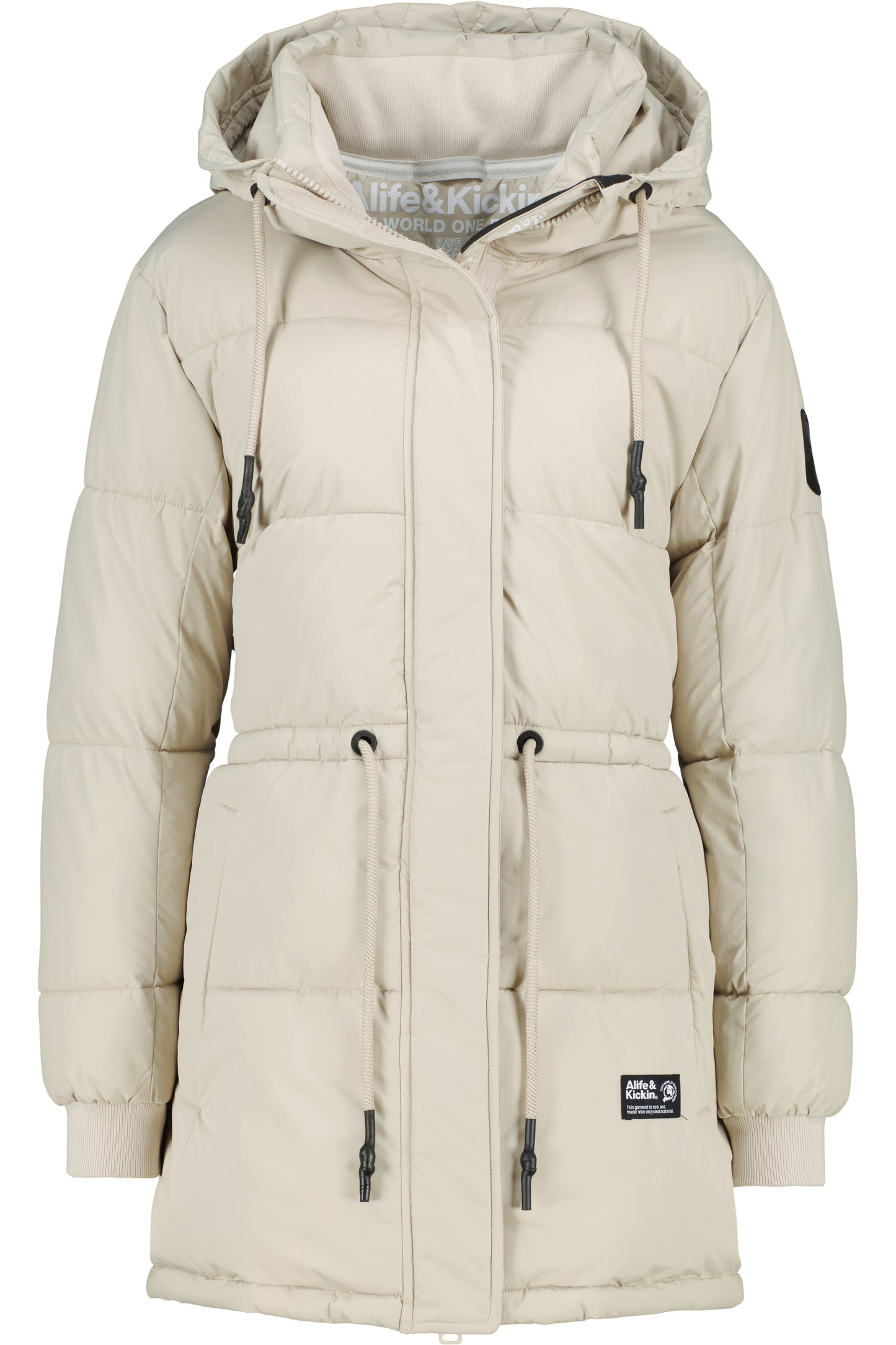 Winterjacke Damen ErinAK A mit Kordelzug pumice
