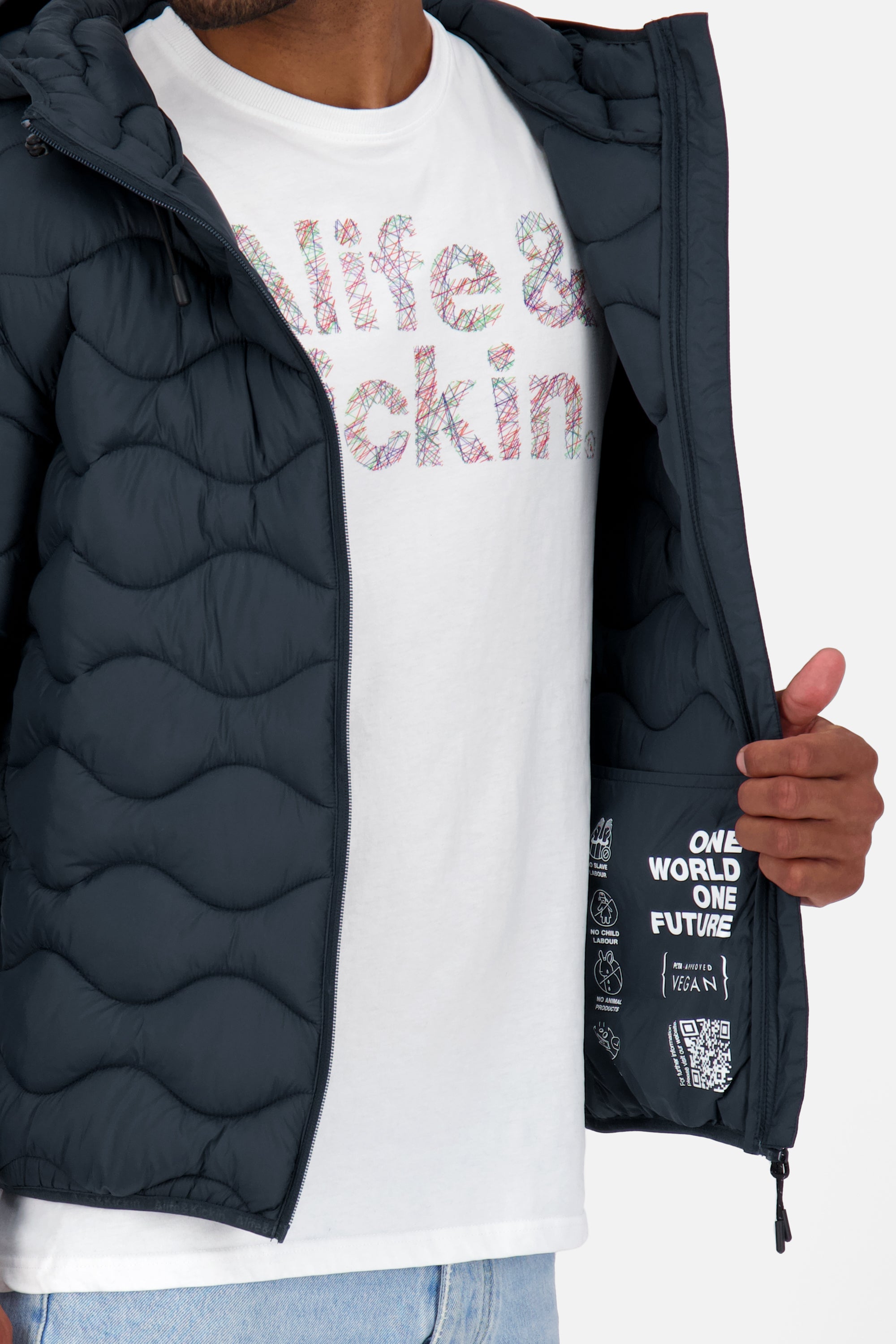 ArianAK A Puffer Jacket Dunkelblau