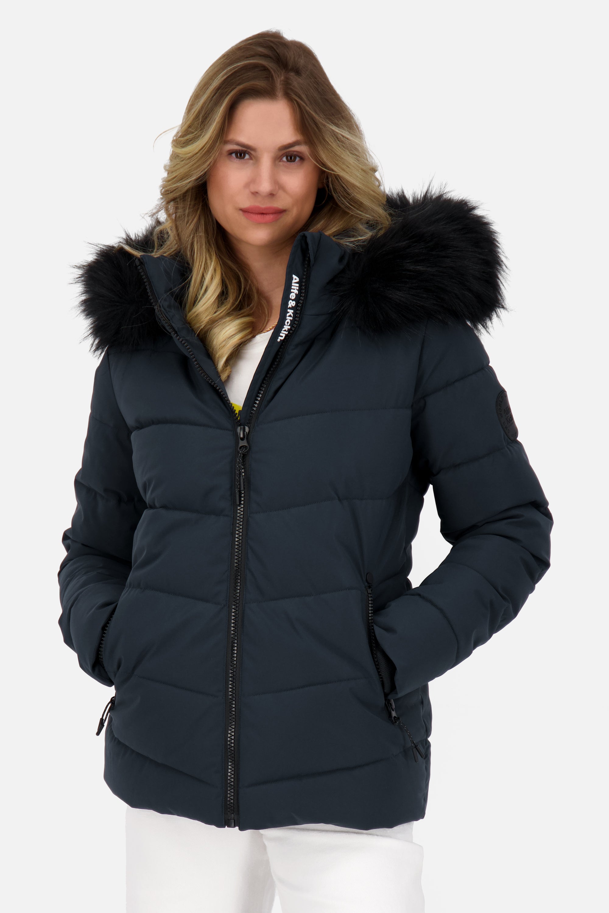 AdelaAK A Puffer Jacket Dunkelblau