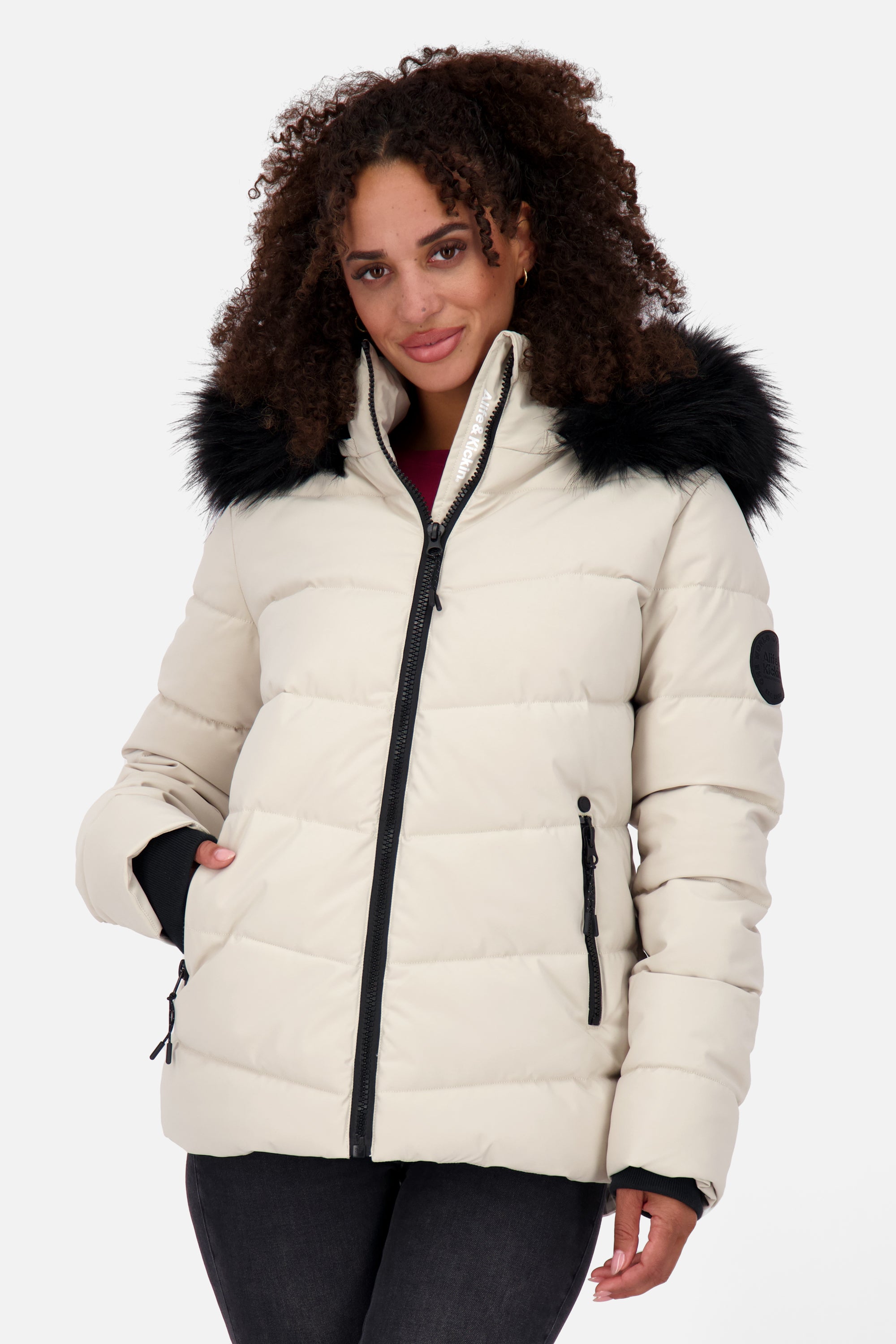 AdelaAK A Puffer Jacket Beige