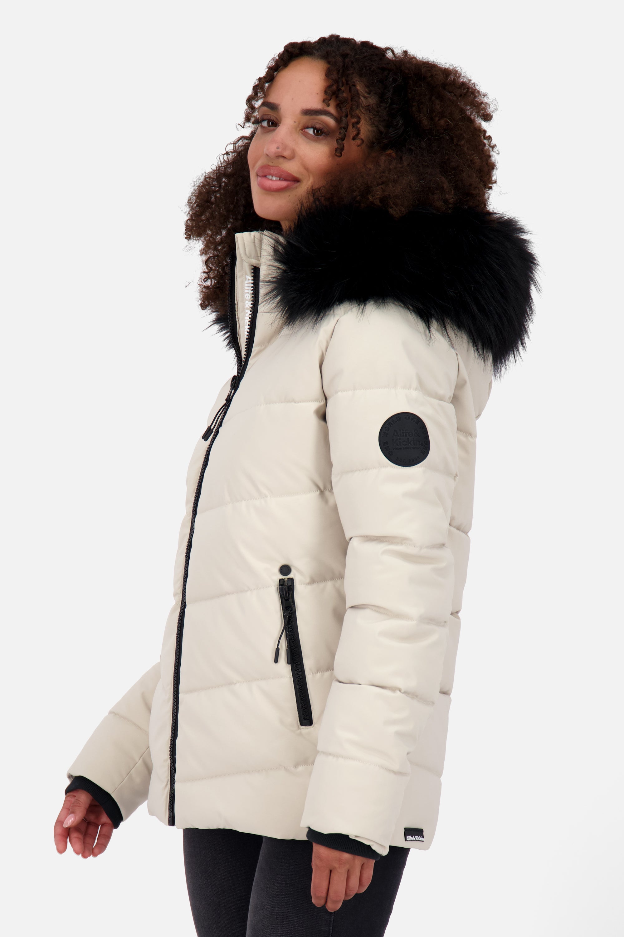 AdelaAK A Puffer Jacket Beige