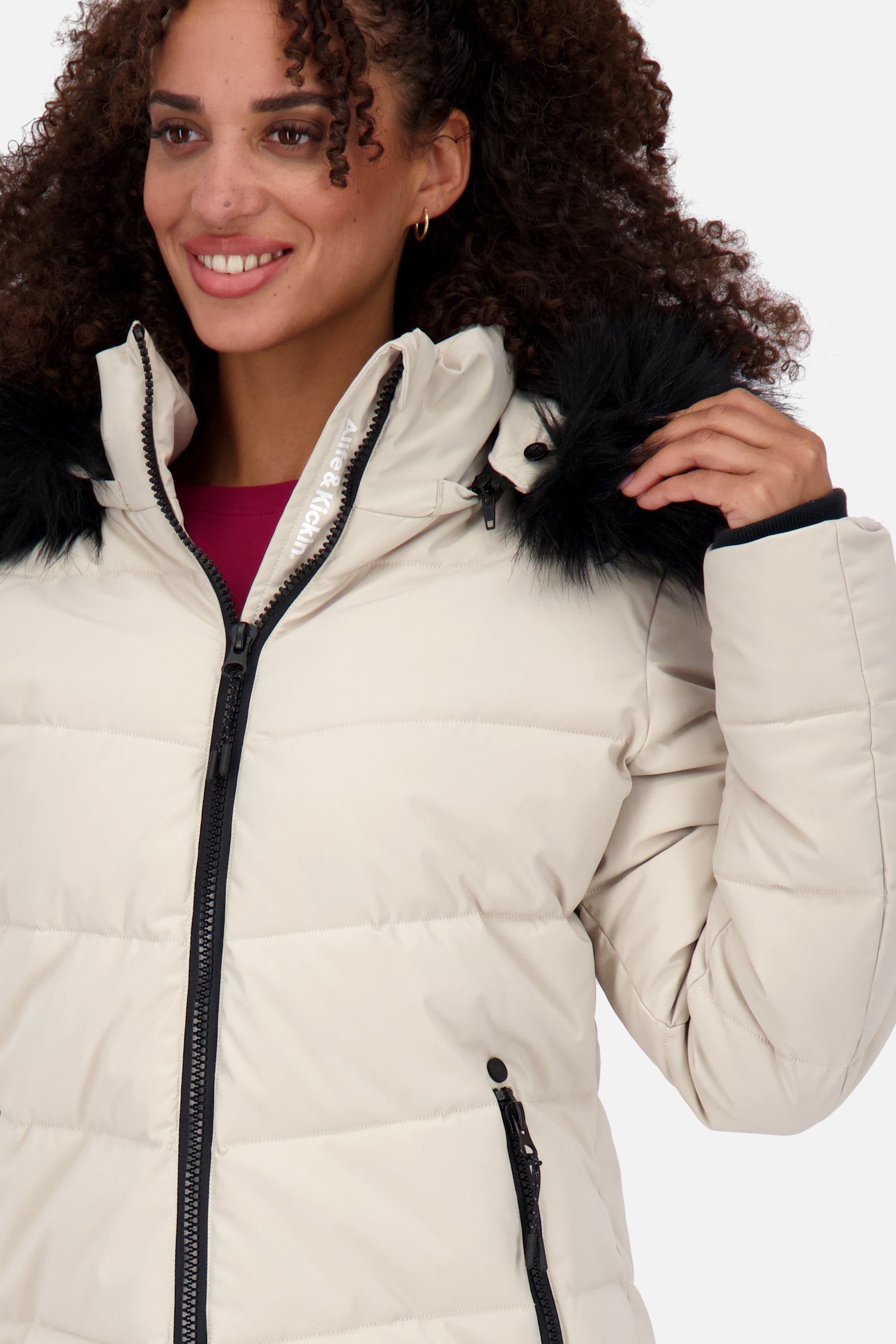 AdelaAK A Puffer Jacket Beige