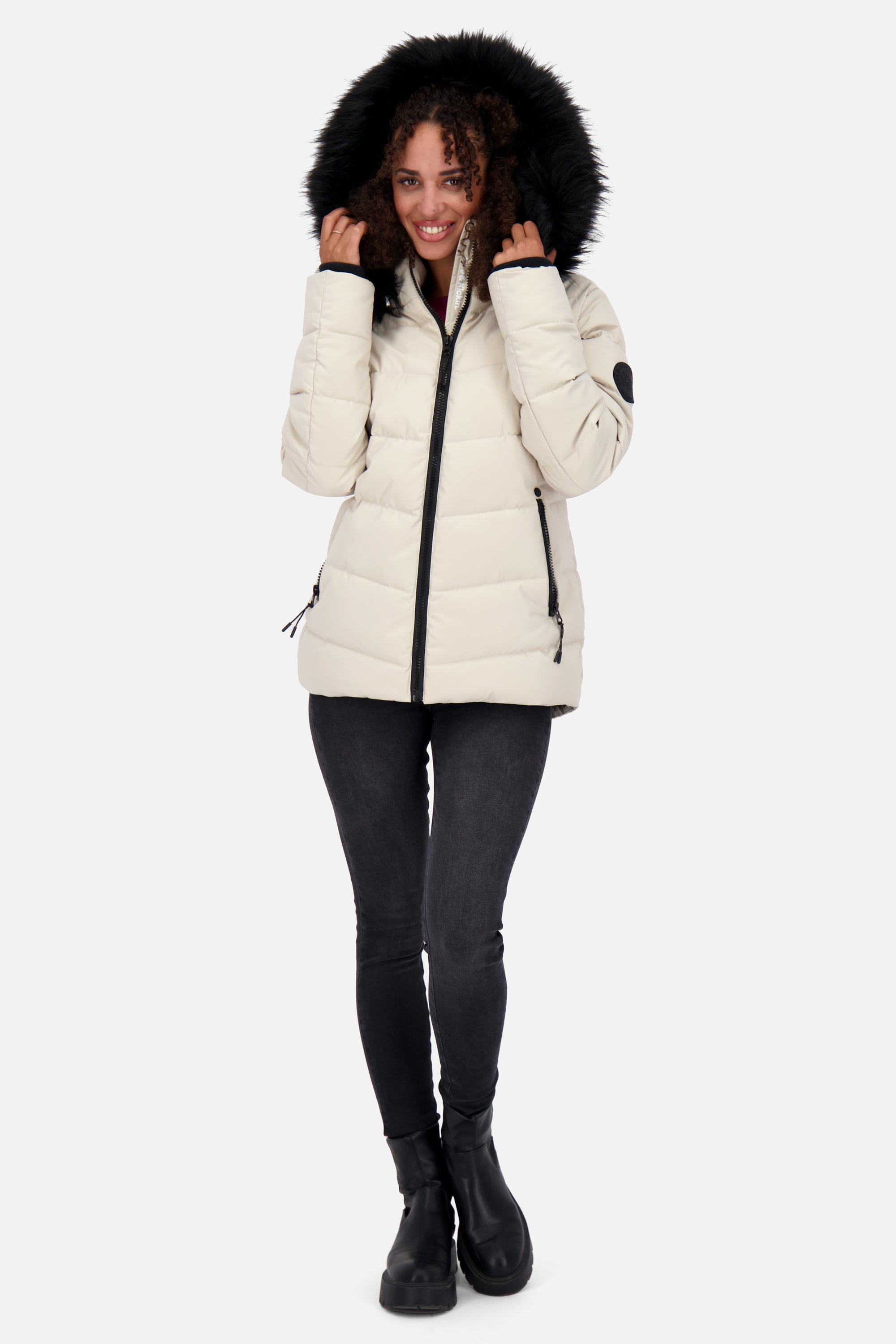 AdelaAK A Puffer Jacket Beige