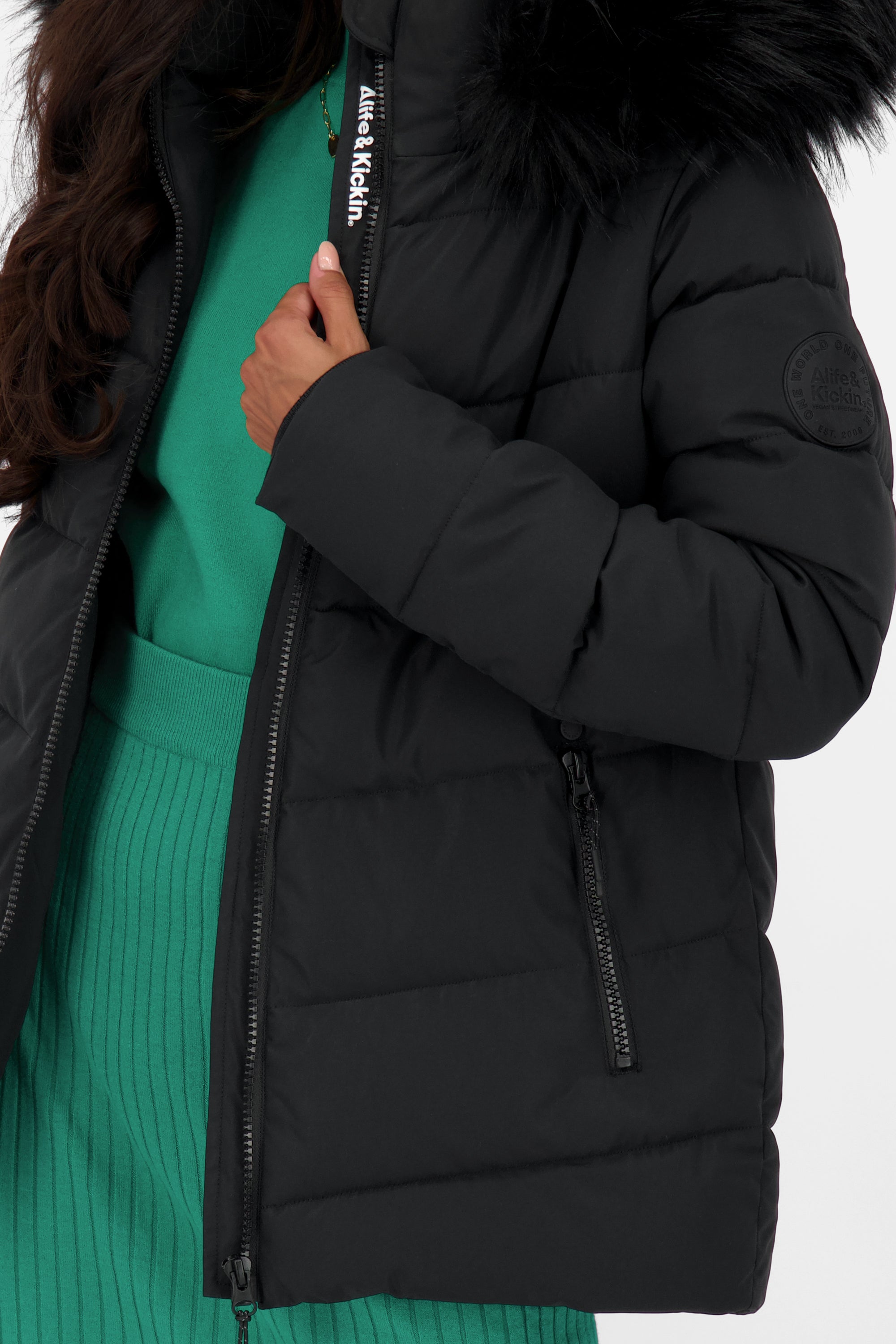 AdelaAK A Puffer Jacket Schwarz
