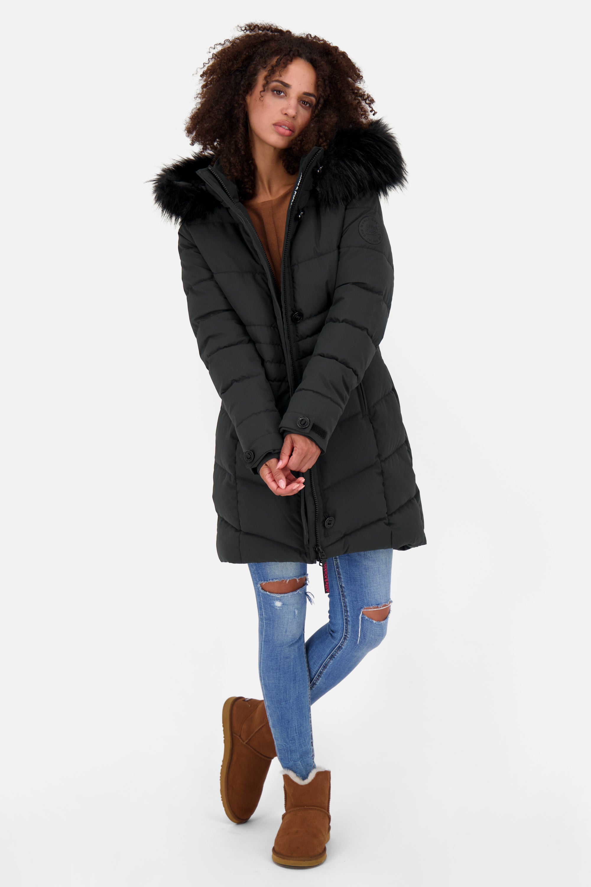 AmaliaAK A Puffer Coat Schwarz