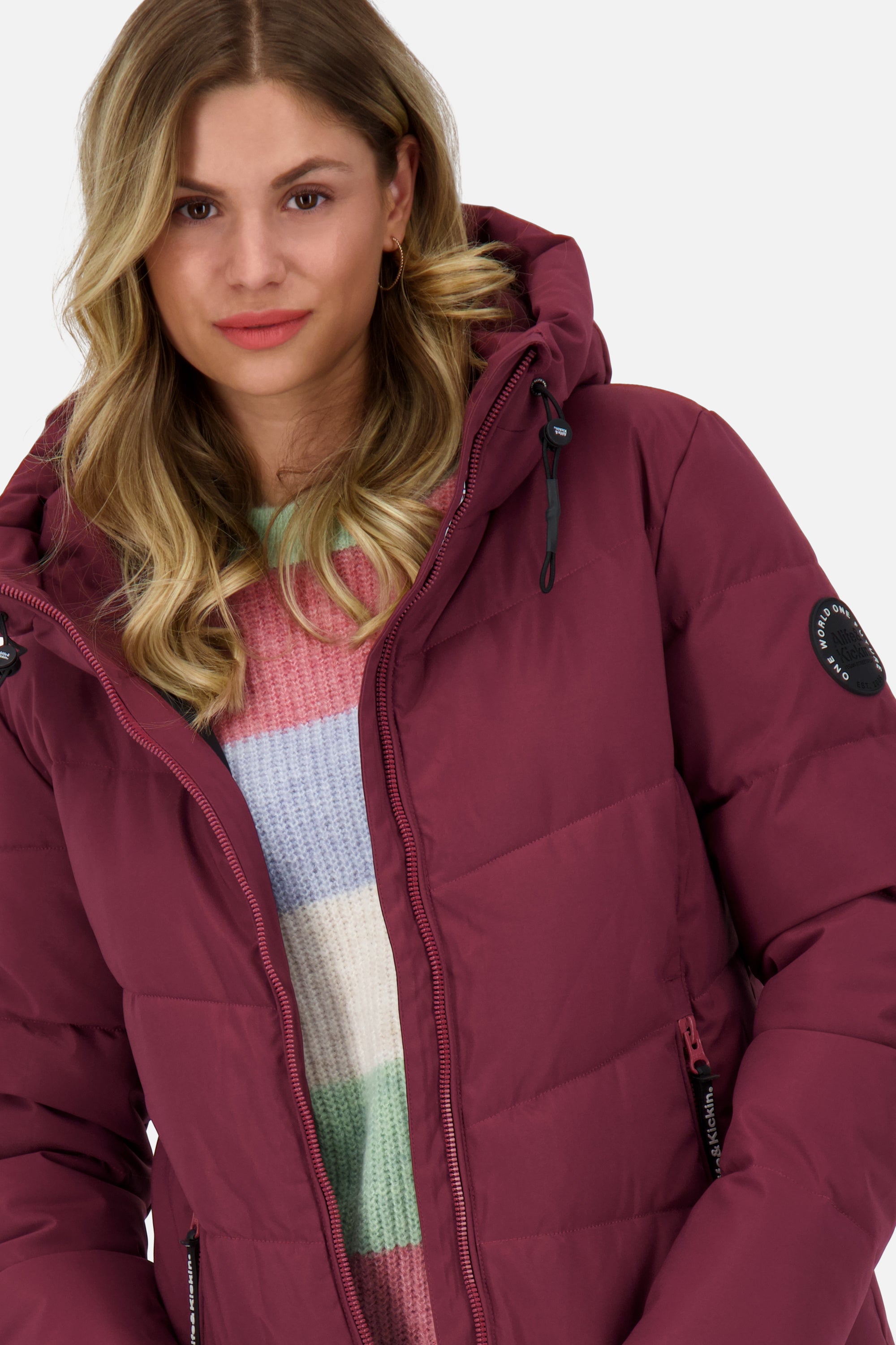 MicaelaAK A Puffer Jacket Dunkelrot