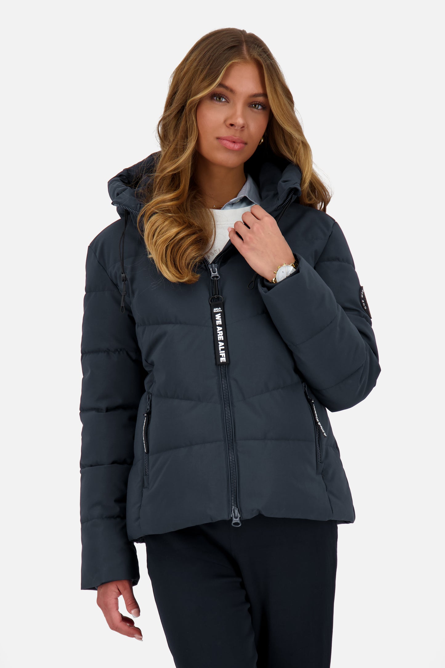 MicaelaAK A Puffer Jacket Dunkelblau