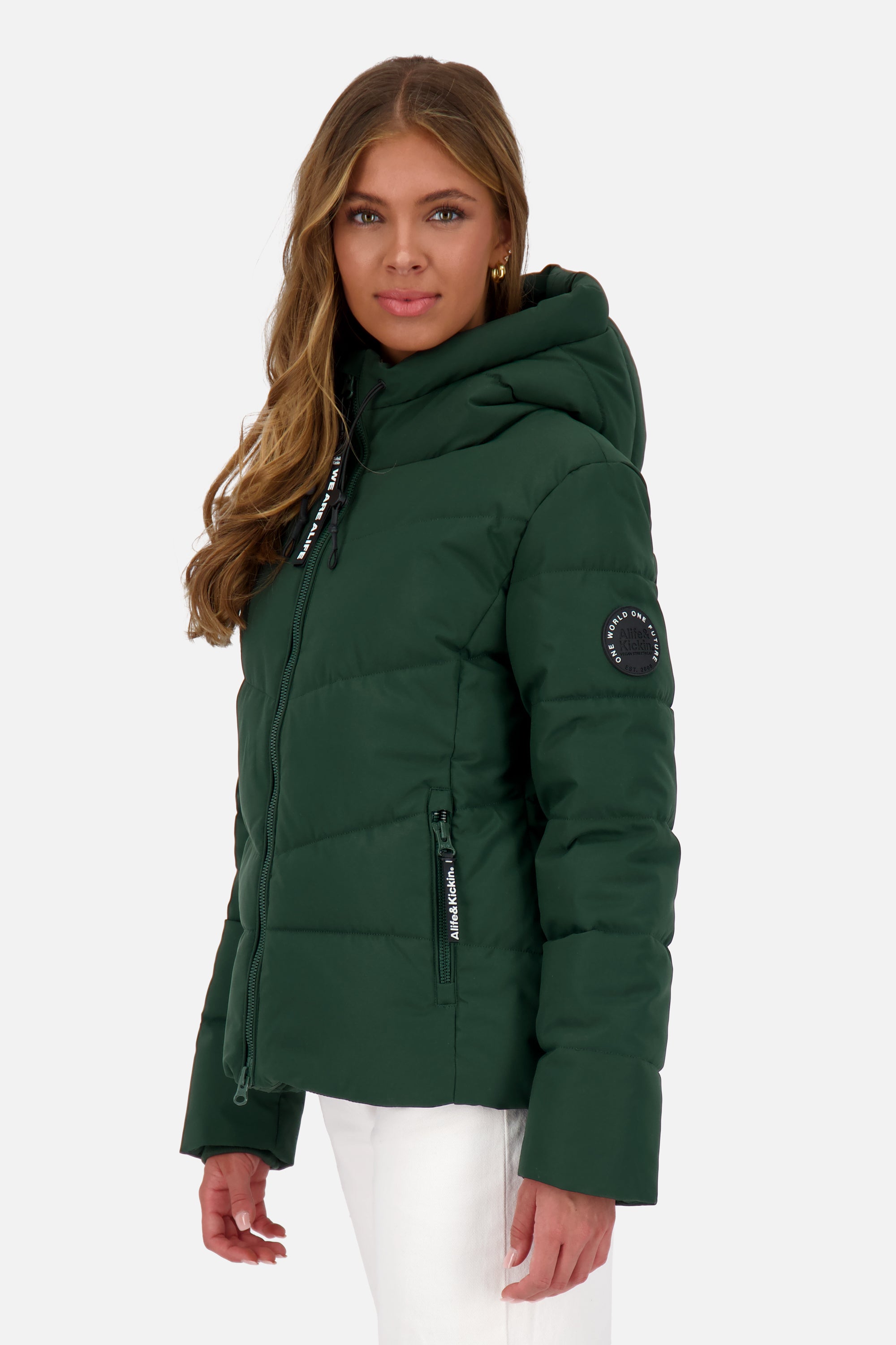 MicaelaAK A Puffer Jacket Dunkelgrün