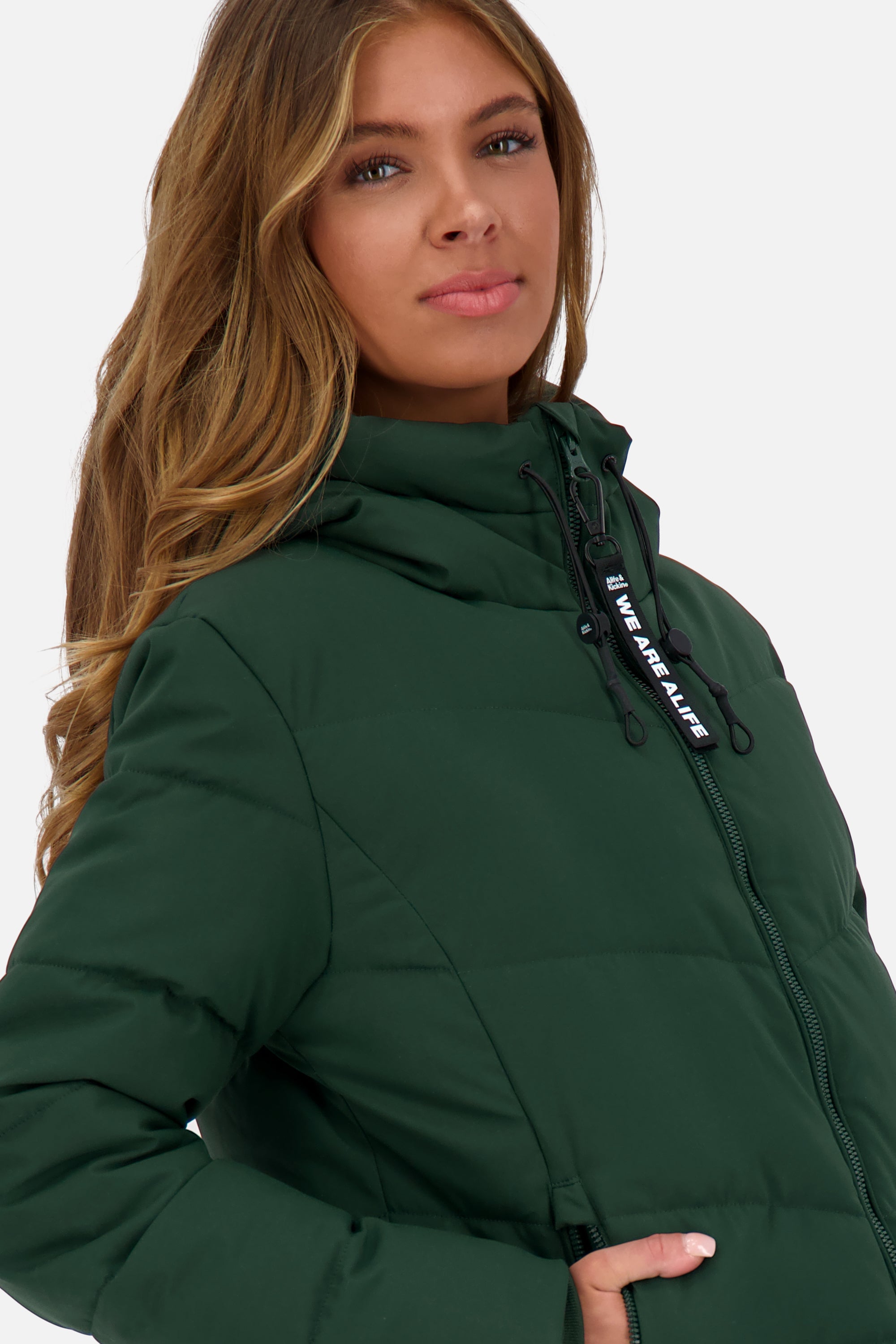 MicaelaAK A Puffer Jacket Dunkelgrün