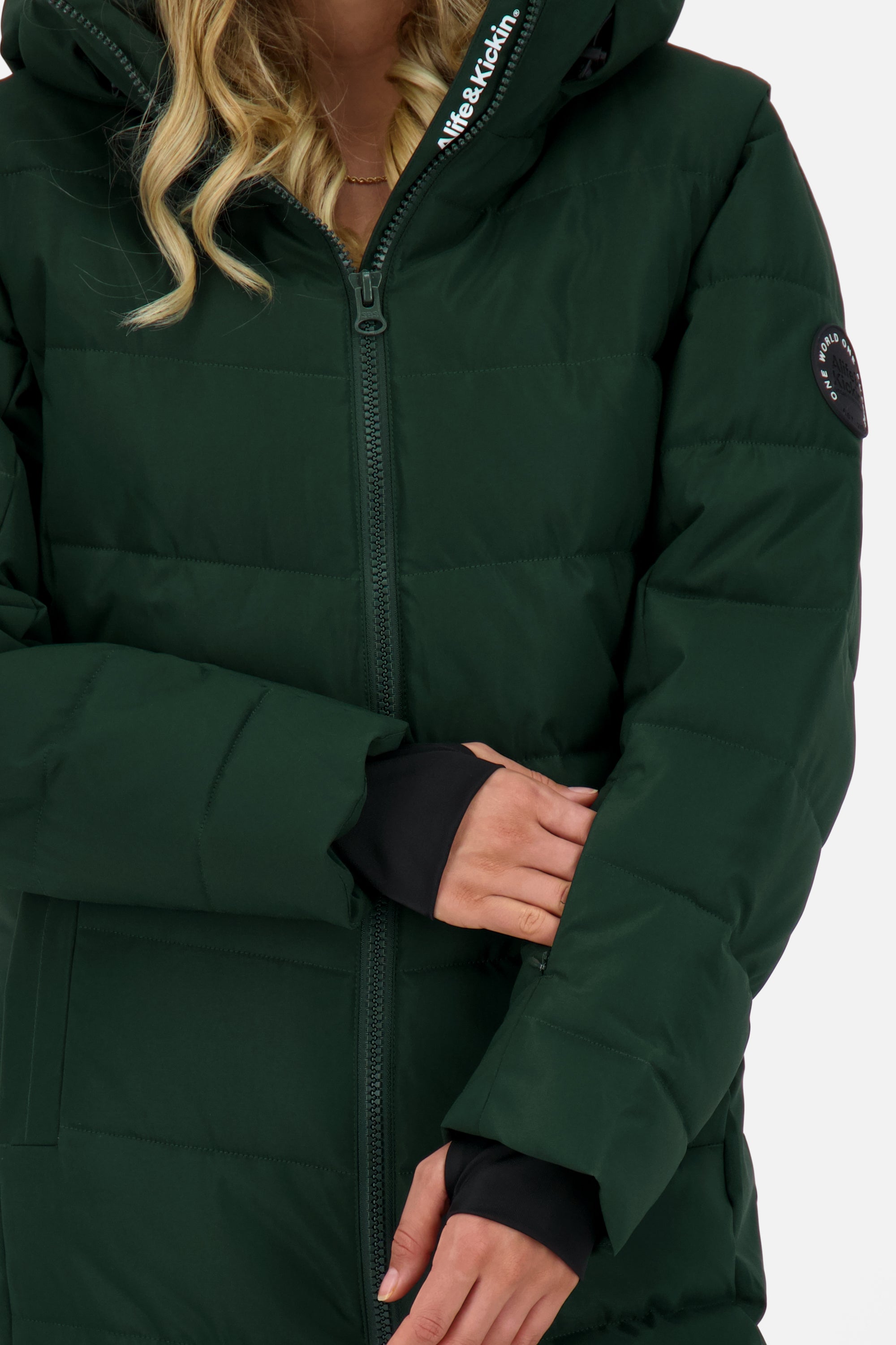 NellyAK A Puffer Coat Dunkelgrün