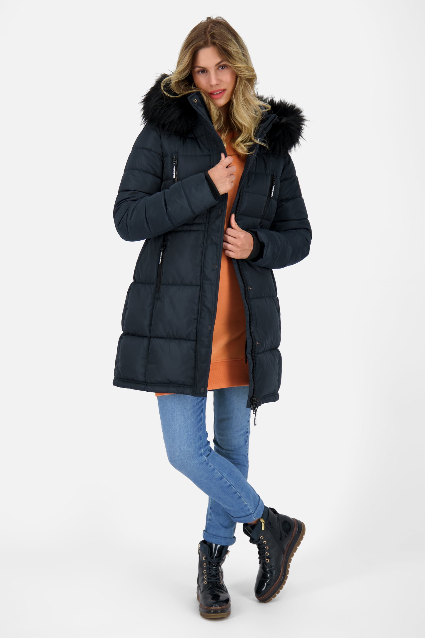 NicolaAK A Puffer Coat Dunkelblau