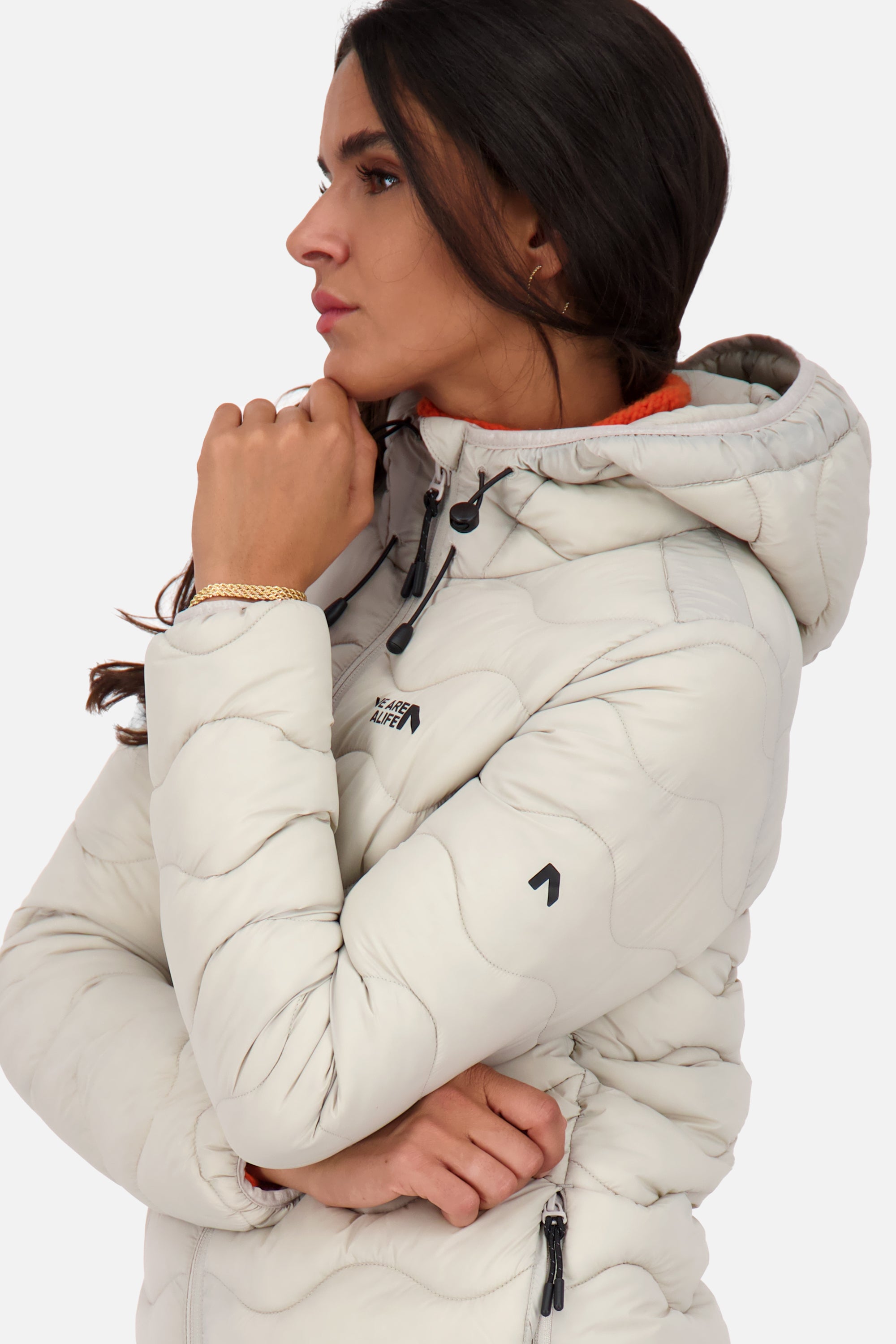 RoxanneAK A Puffer Jacket Beige